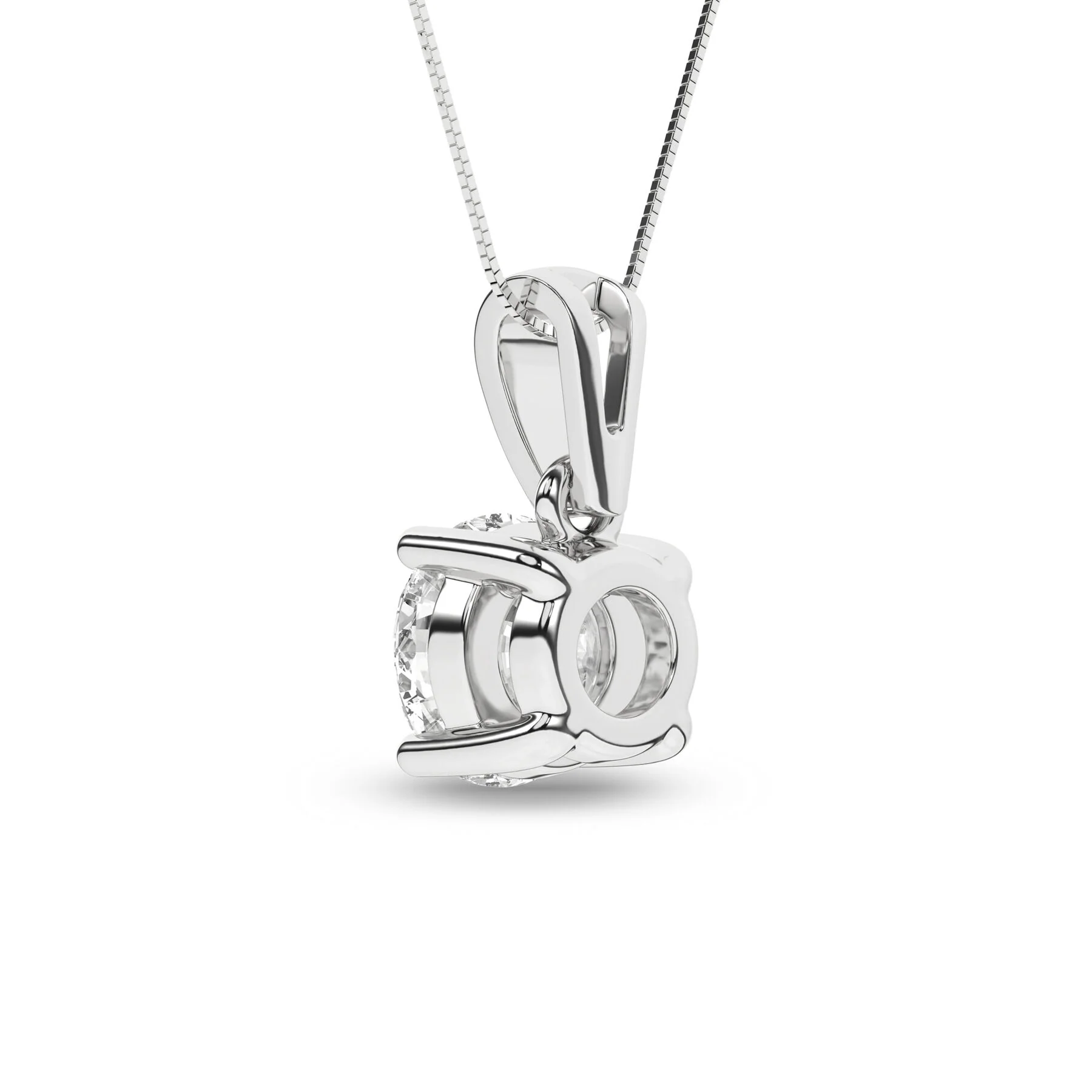Rêvelation 14K Lab Grown 1.25ct Diamond Solitaire Pendant - Image 3