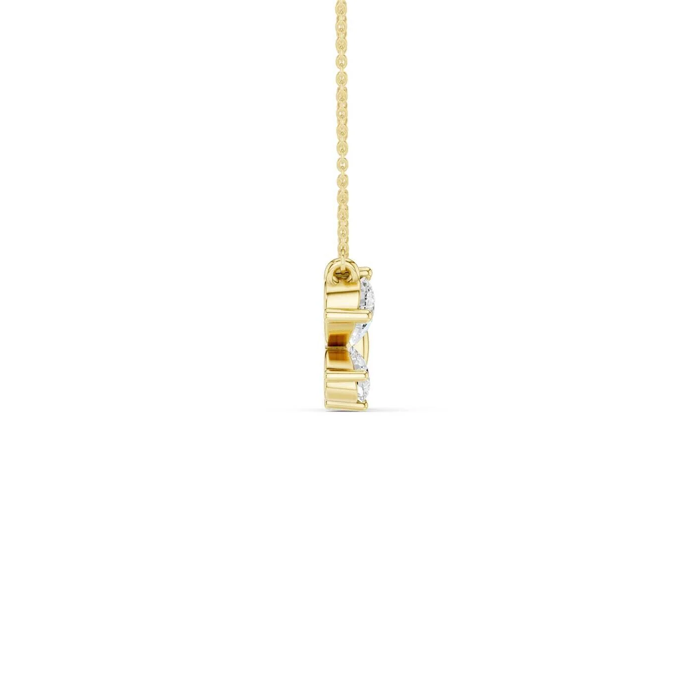 Revelation 14K Lab Grown Diamond Butterfly Necklace - Image 3