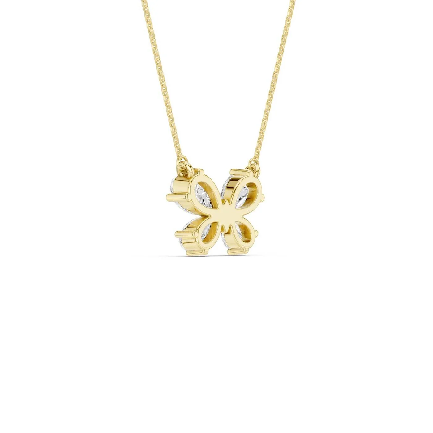 Revelation 14K Lab Grown Diamond Butterfly Necklace - Image 4