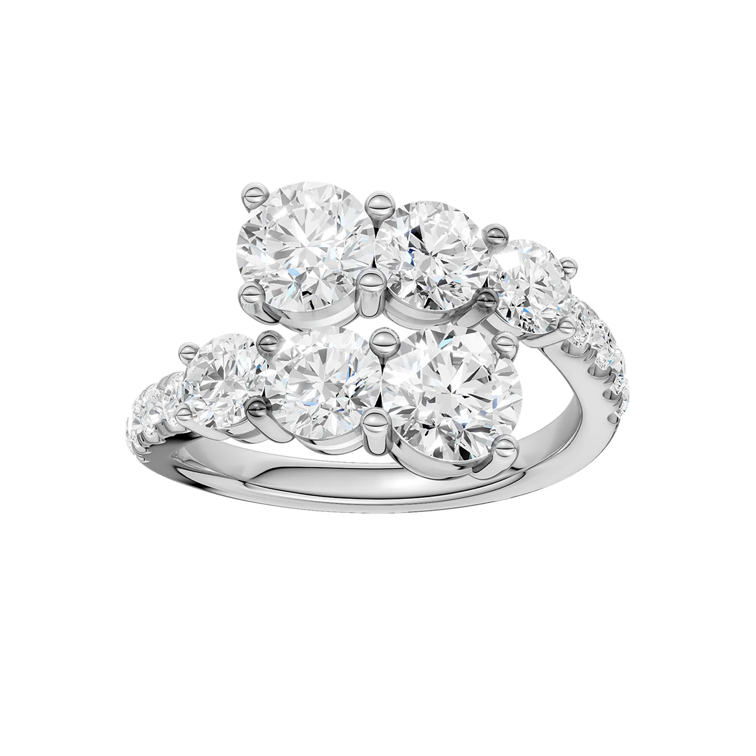Revelation 14K Lab Grown Diamond Bypass Ring