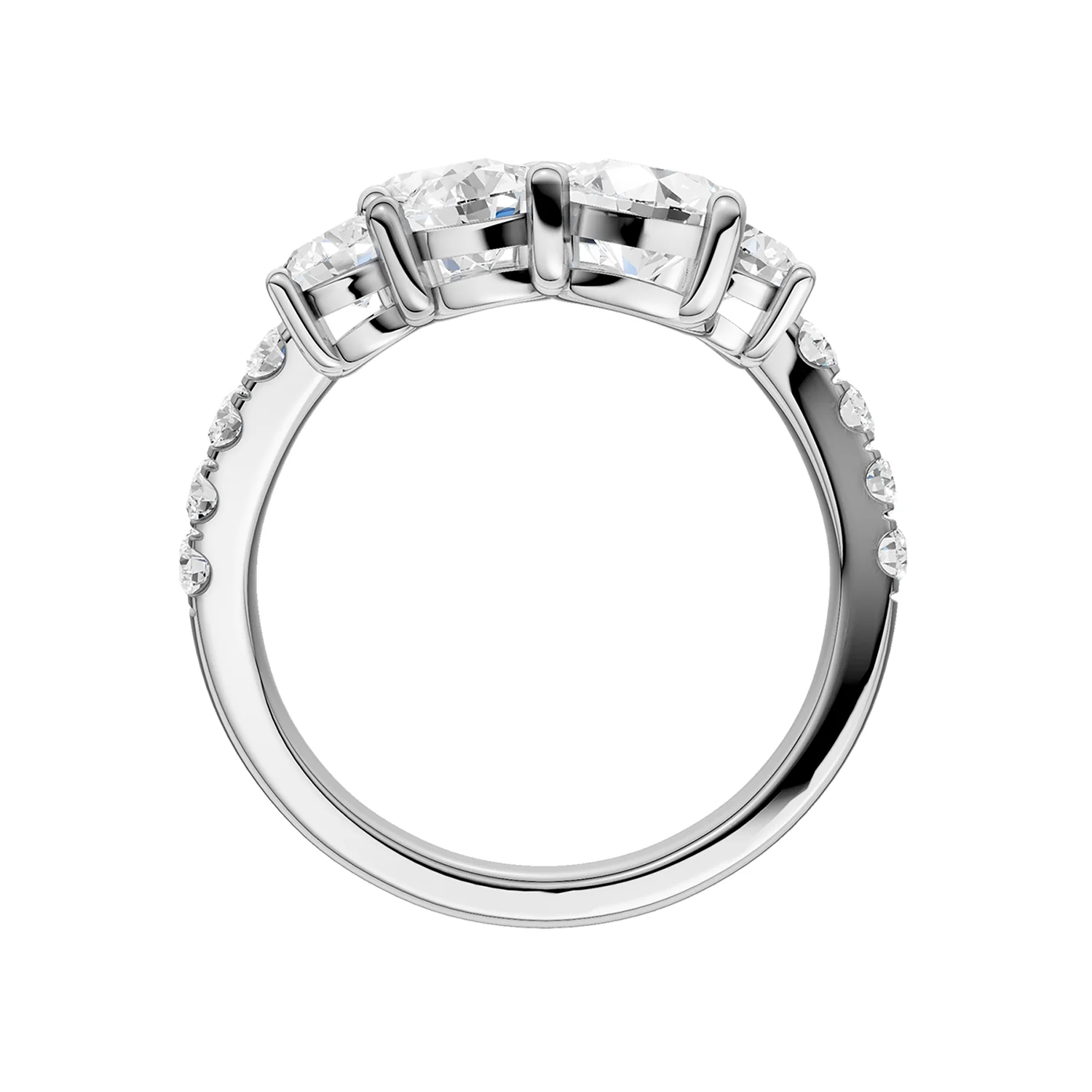 Revelation 14K Lab Grown Diamond Bypass Ring - Image 4