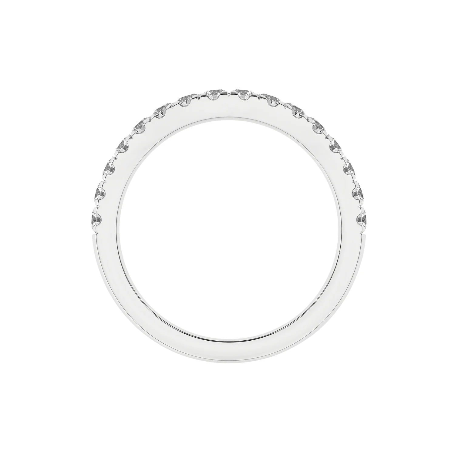 Rêvelation 14K Lab Grown Diamond Contour Wedding Band - Image 2