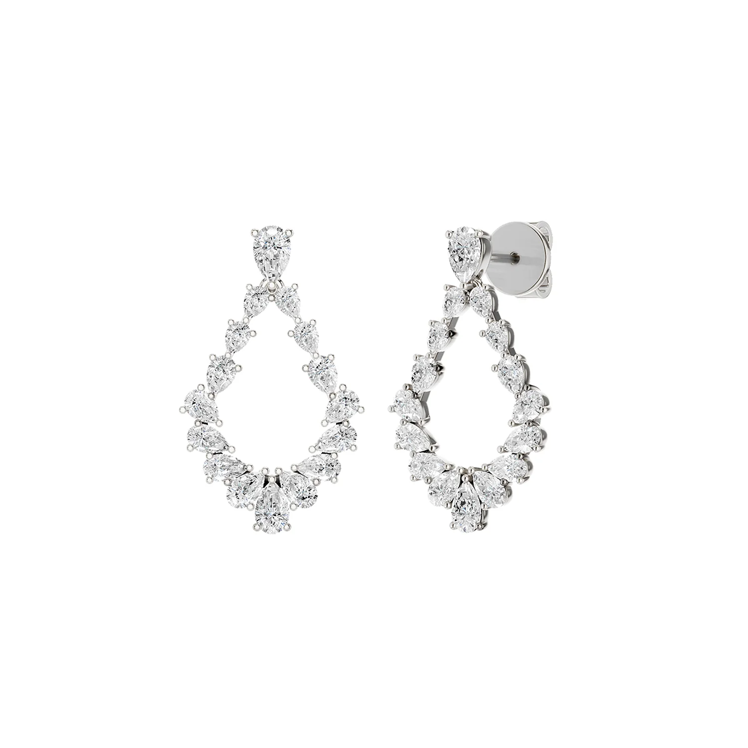 Revelation 14K Lab Grown Diamond Drop Earrings - Image 2