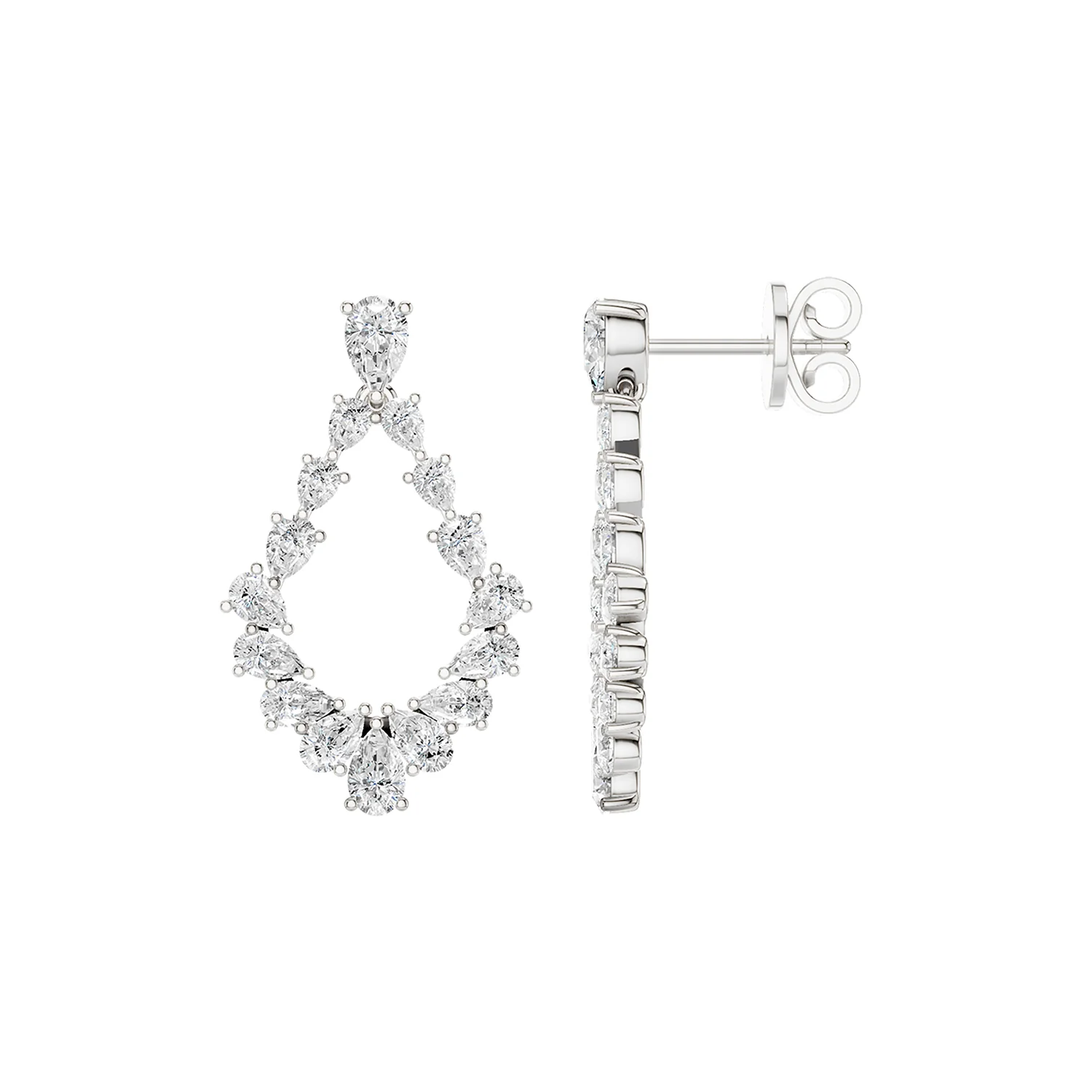 Revelation 14K Lab Grown Diamond Drop Earrings - Image 3