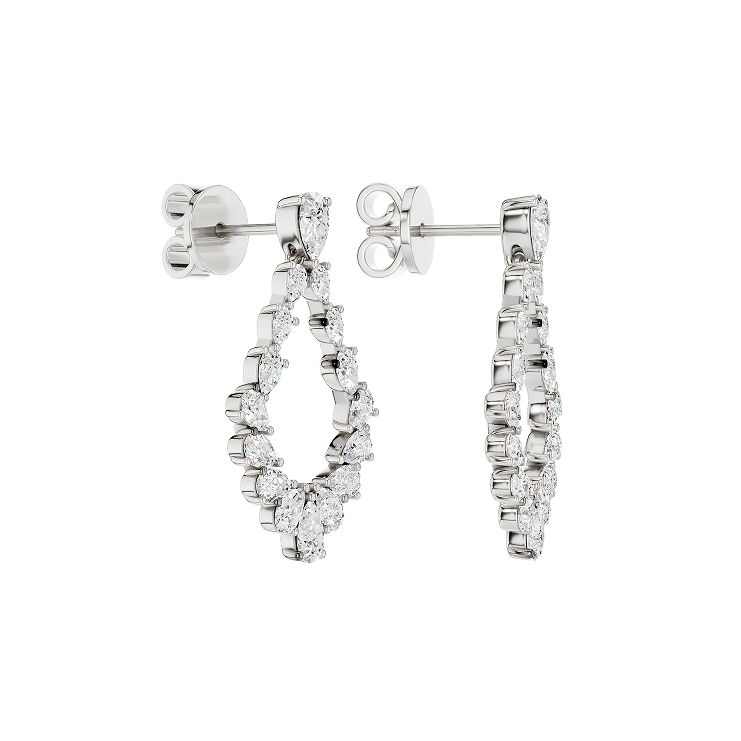 Revelation 14K Lab Grown Diamond Drop Earrings - Image 4