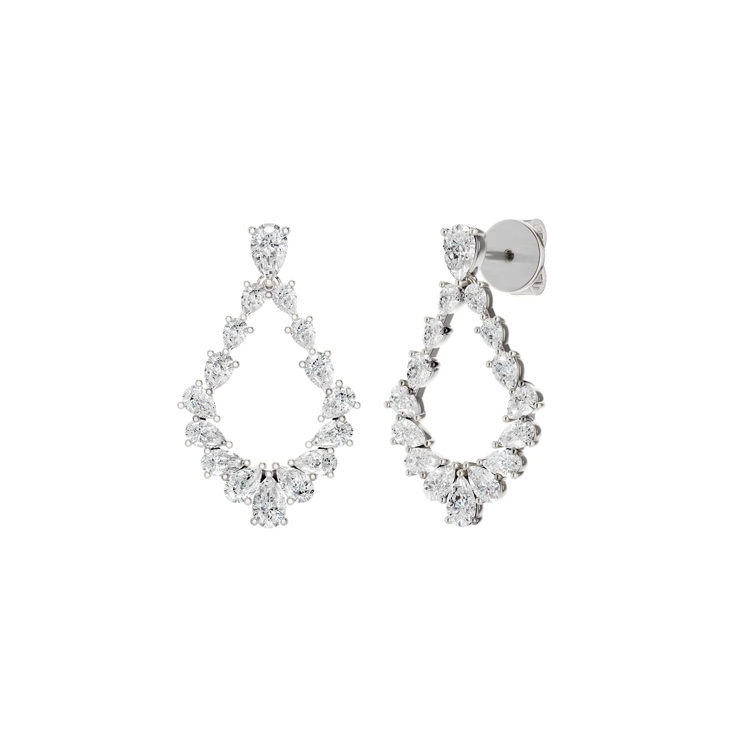 Revelation 14K Lab Grown Diamond Drop Earrings - Image 5
