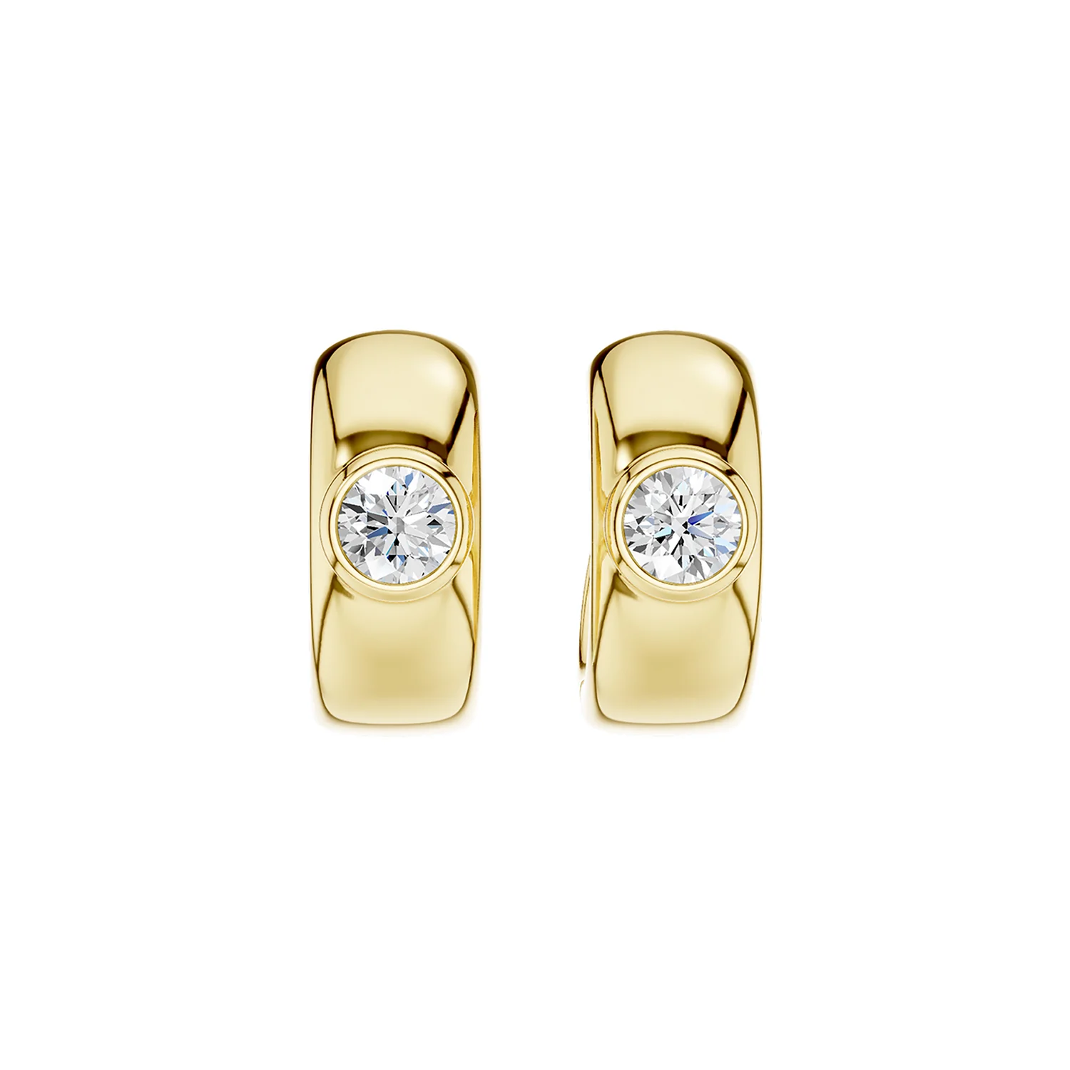 Revelation 14K Lab Grown Diamond Huggie Earrings - 0.50ctw