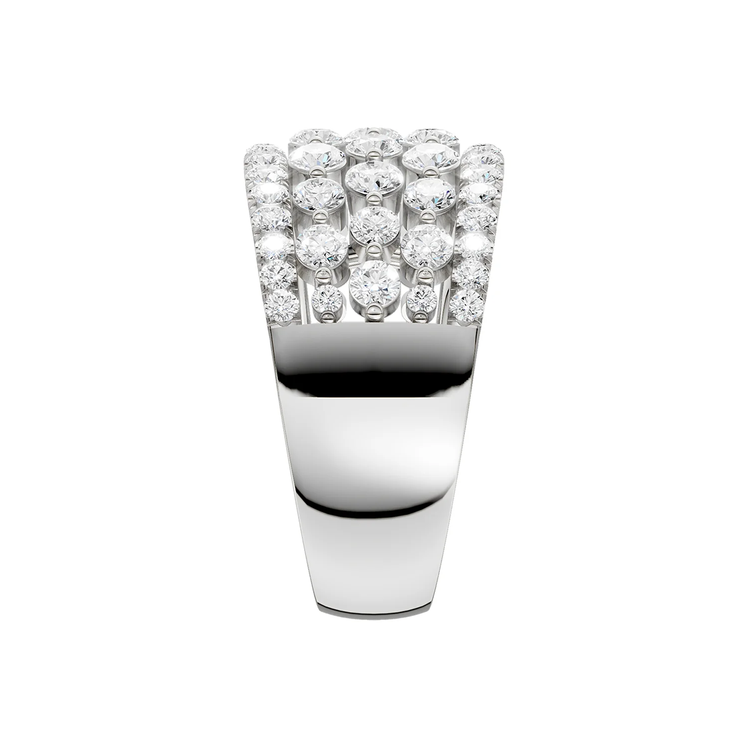 Revelation 14K Lab Grown Diamond Multi-Row Ring - Image 3