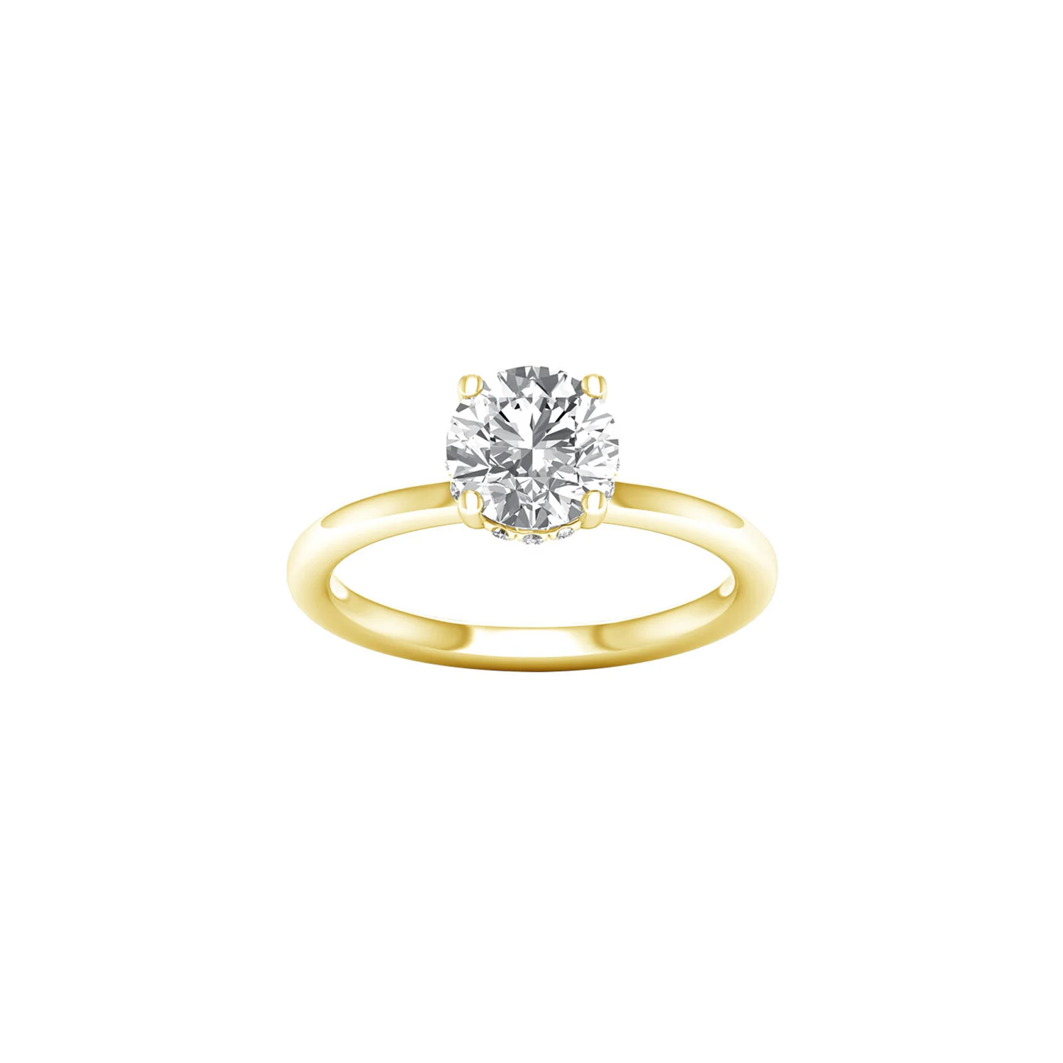 Revelation 14K Lab Grown Diamond Solitaire Engagement Ring