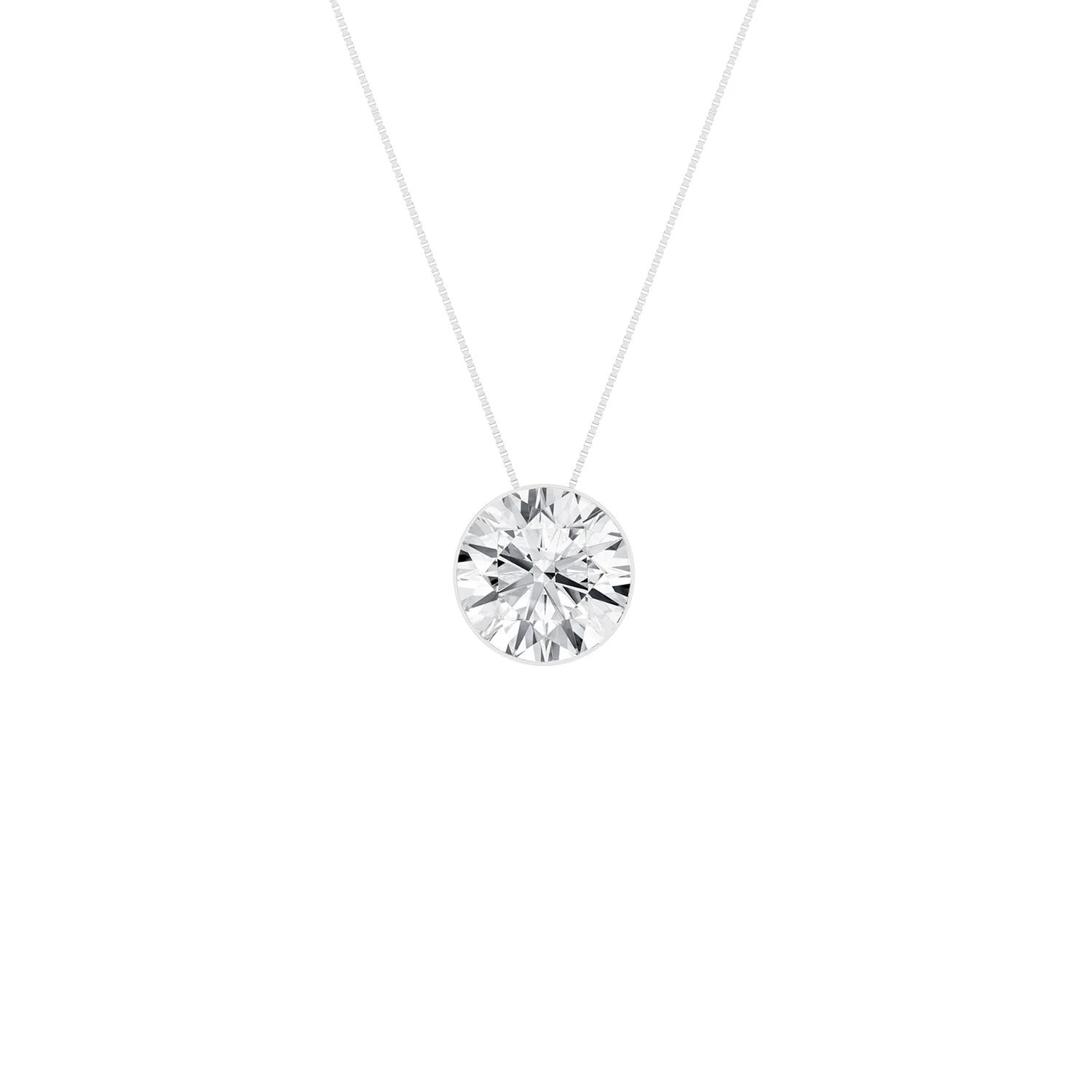 Revelation 14K Lab Grown Diamond Solitaire Necklace