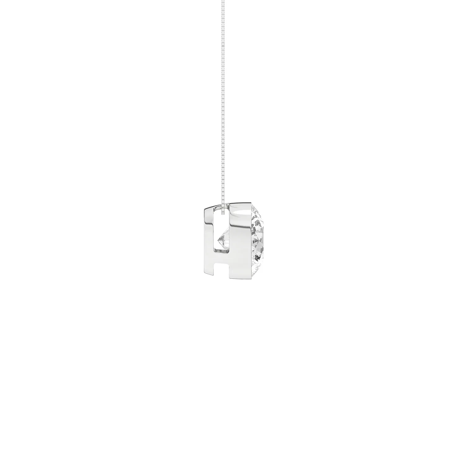 Revelation 14K Lab Grown Diamond Solitaire Necklace - Image 2