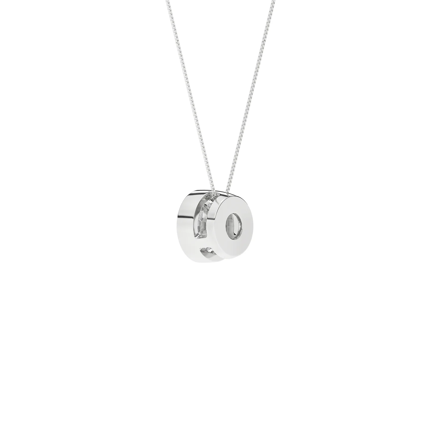 Revelation 14K Lab Grown Diamond Solitaire Necklace - Image 3
