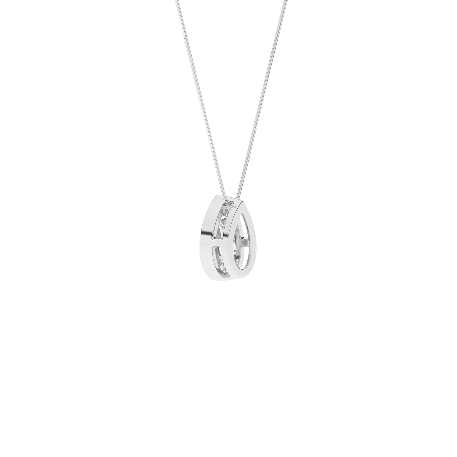 Revelation 14K Lab Grown Diamond Solitaire Pendant with Chain - Image 4