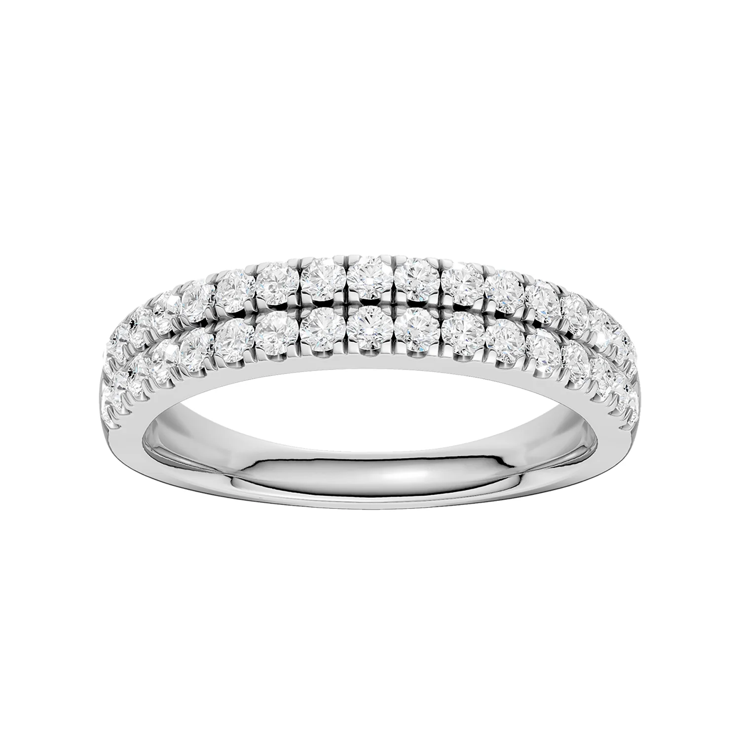 Revelation 14K Lab Grown Diamond Two Row Band - 0.50ctw