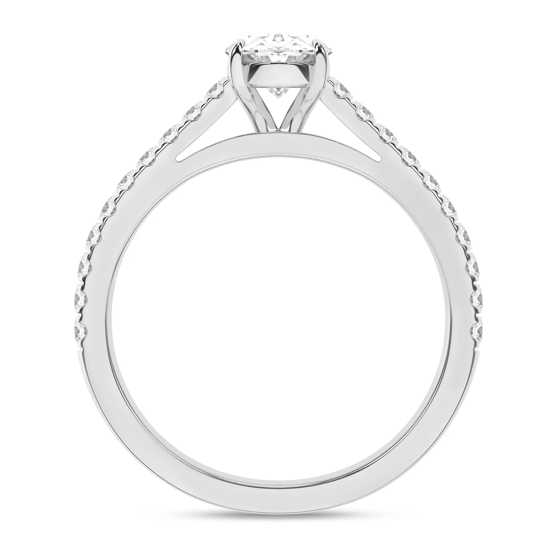Rêvelation 14K White Gold 1.25 CTW Lab Grown Diamond Engagement Ring - Image 3