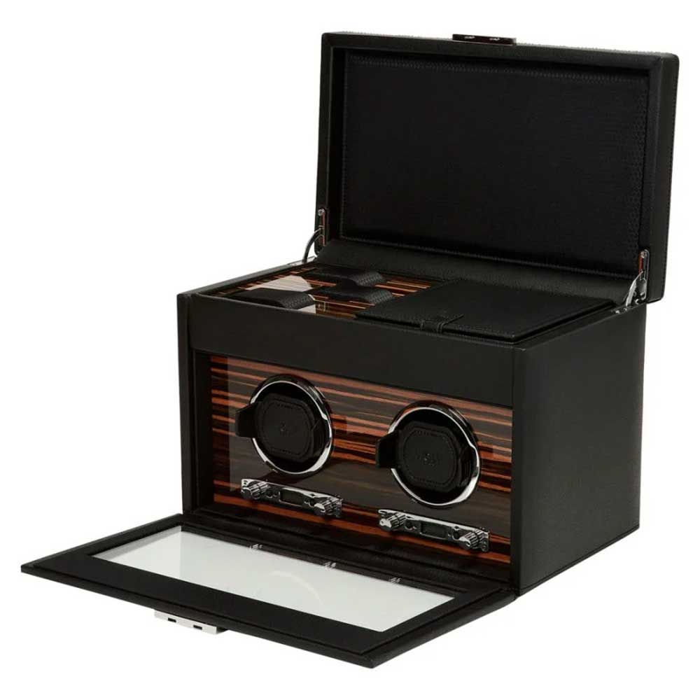 Wolf Watch Winder Roadster Double Winder with Storage - Image 2