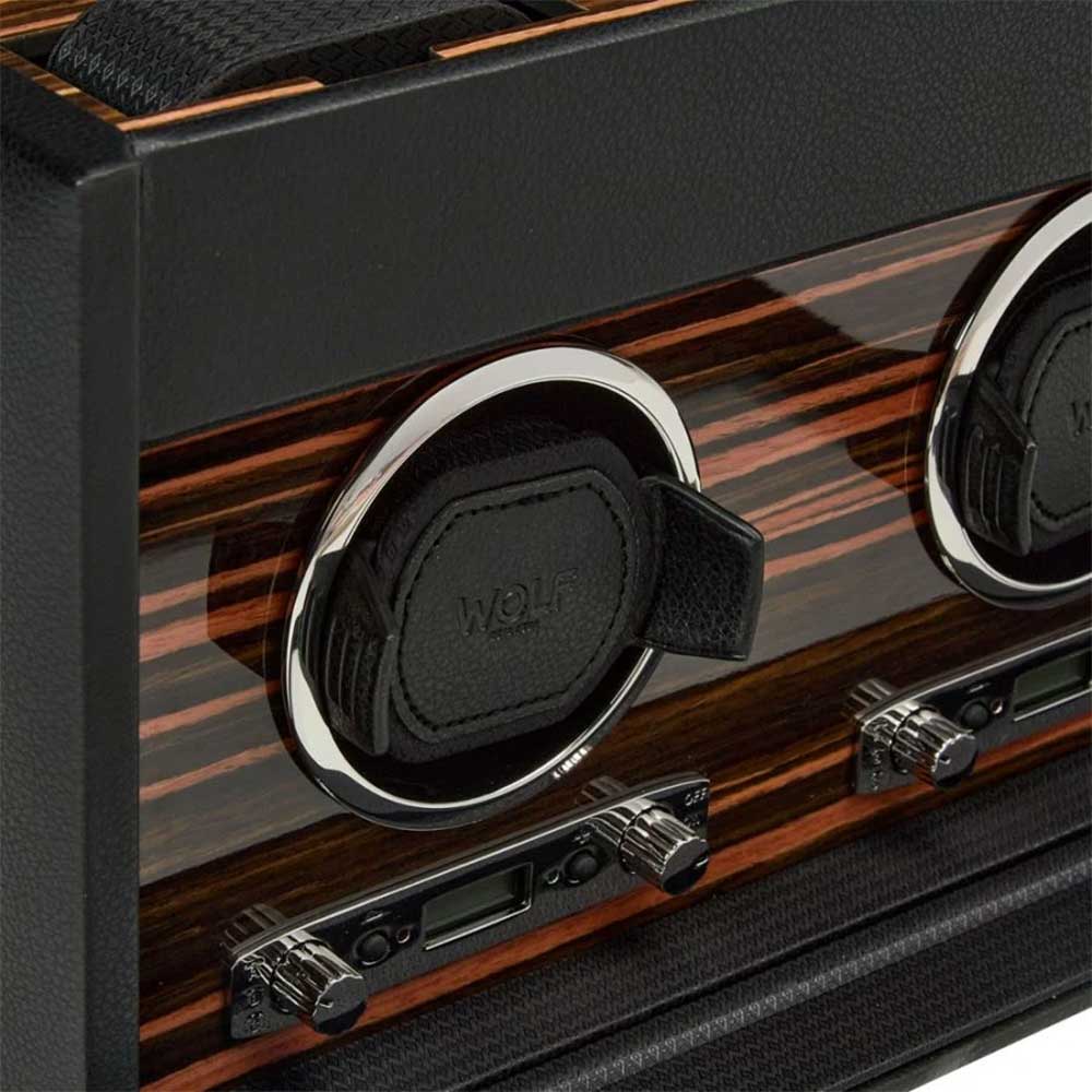 Wolf Watch Winder Roadster Double Winder with Storage - Image 4