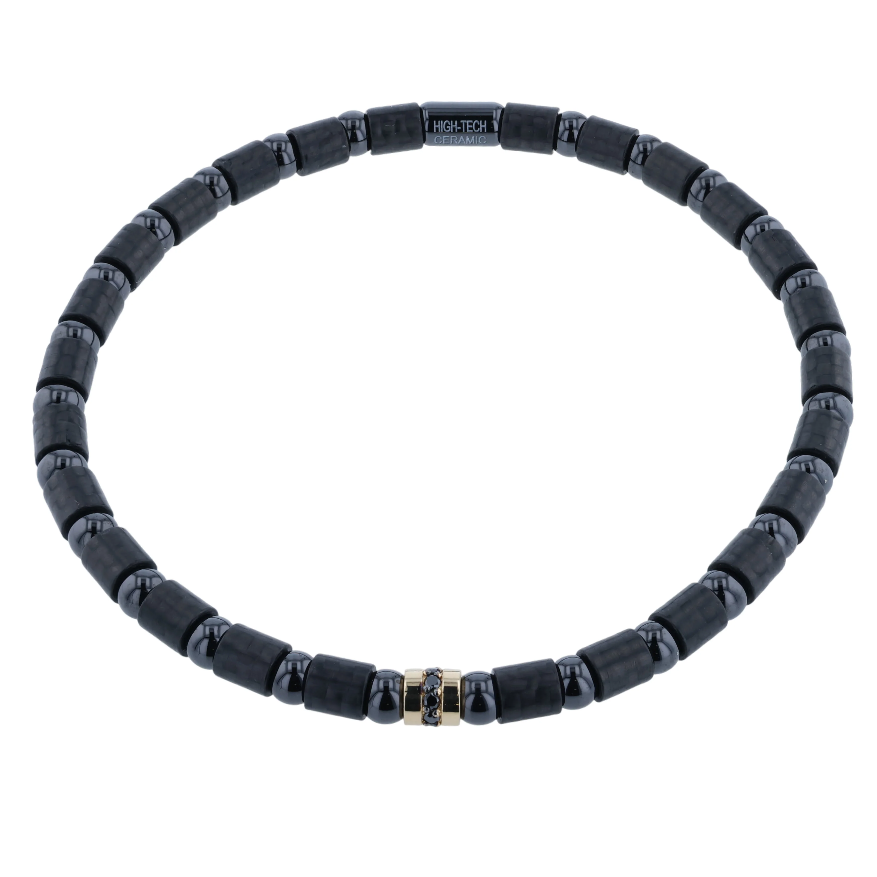 Roberto Demeglio 18K Black Diamond Carbon Fiber Bracelet - Image 2