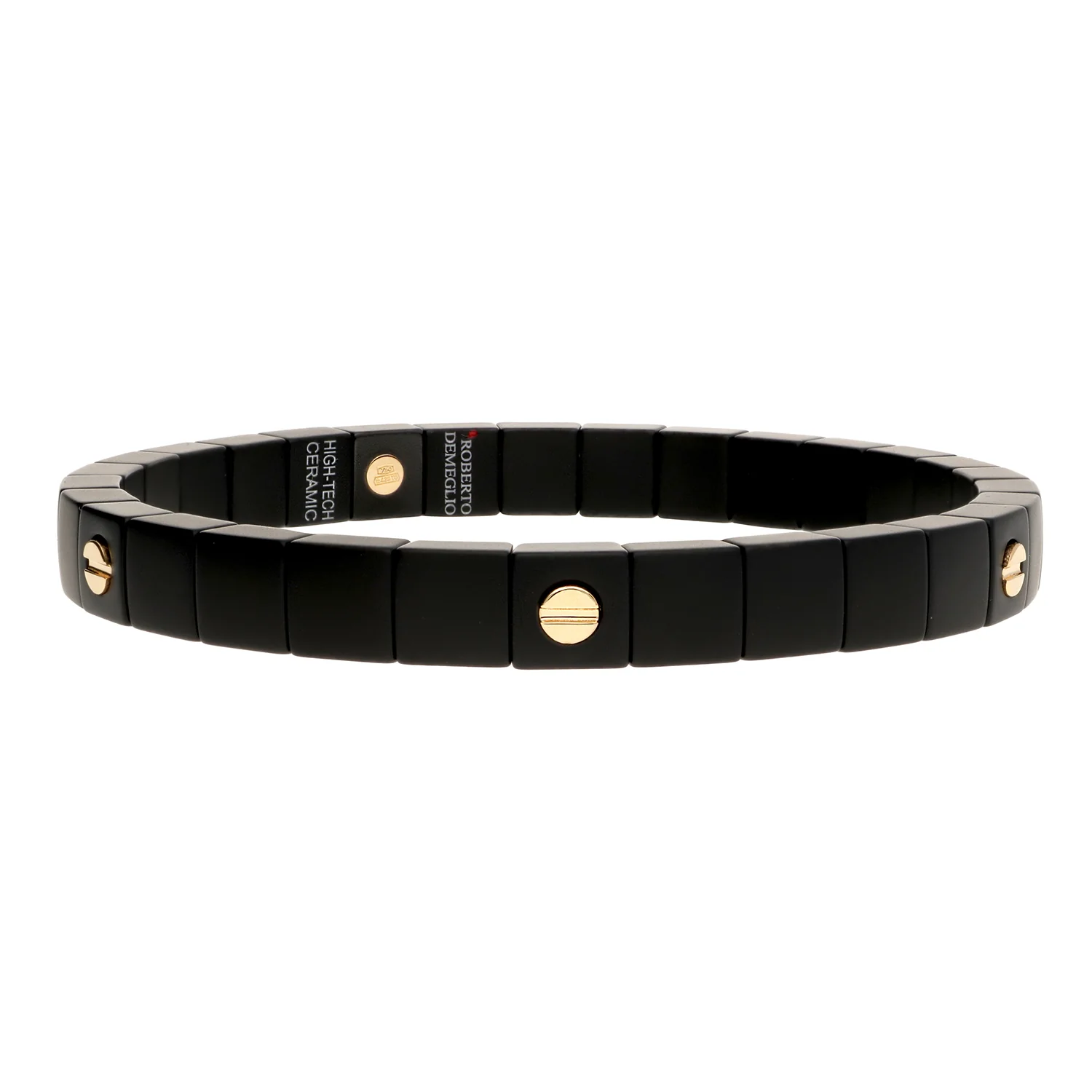 Roberto Demeglio 18K Scacco Vite Matte Black Ceramic Bracelet