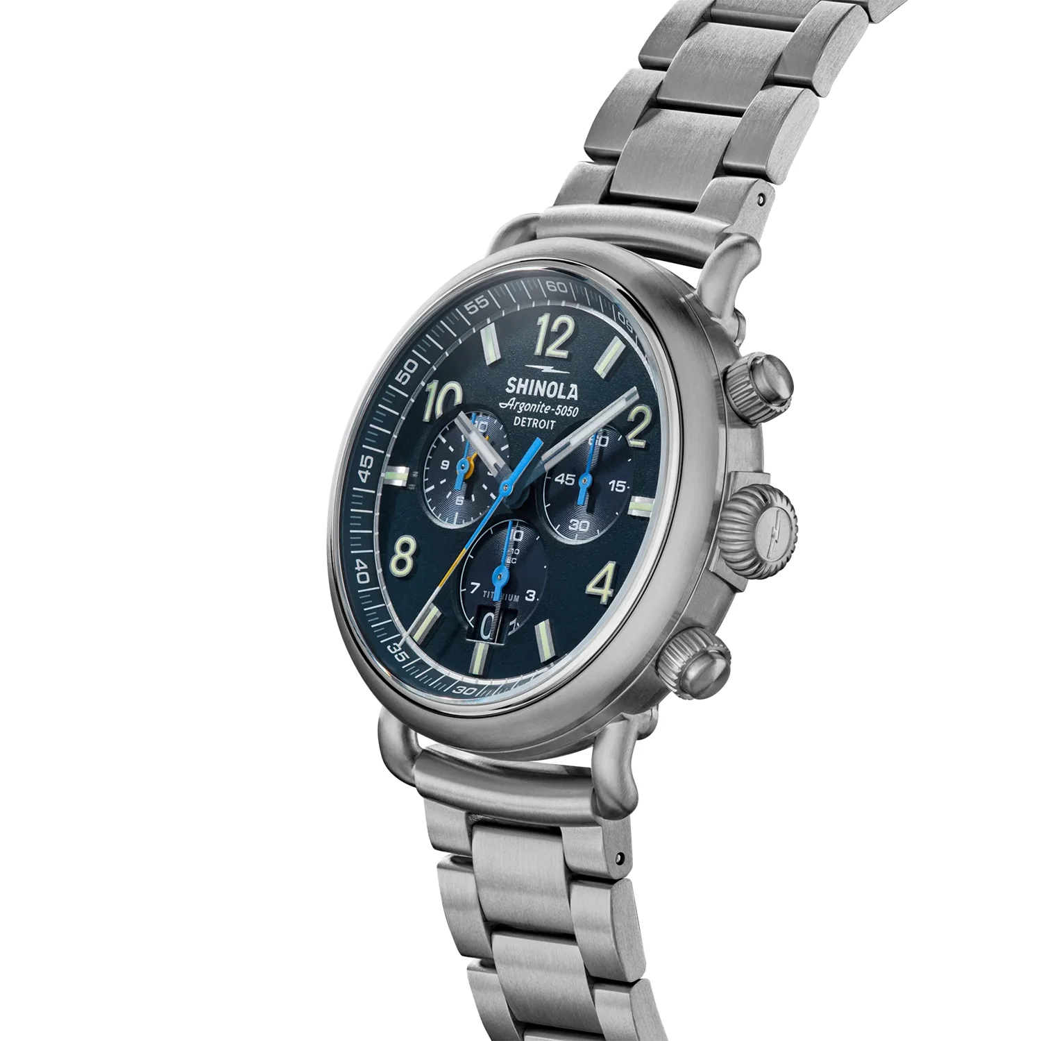 Shinola Runwell Chronograph West Wind Watch Gift Set with Additional Strap - 42mm - Image 5