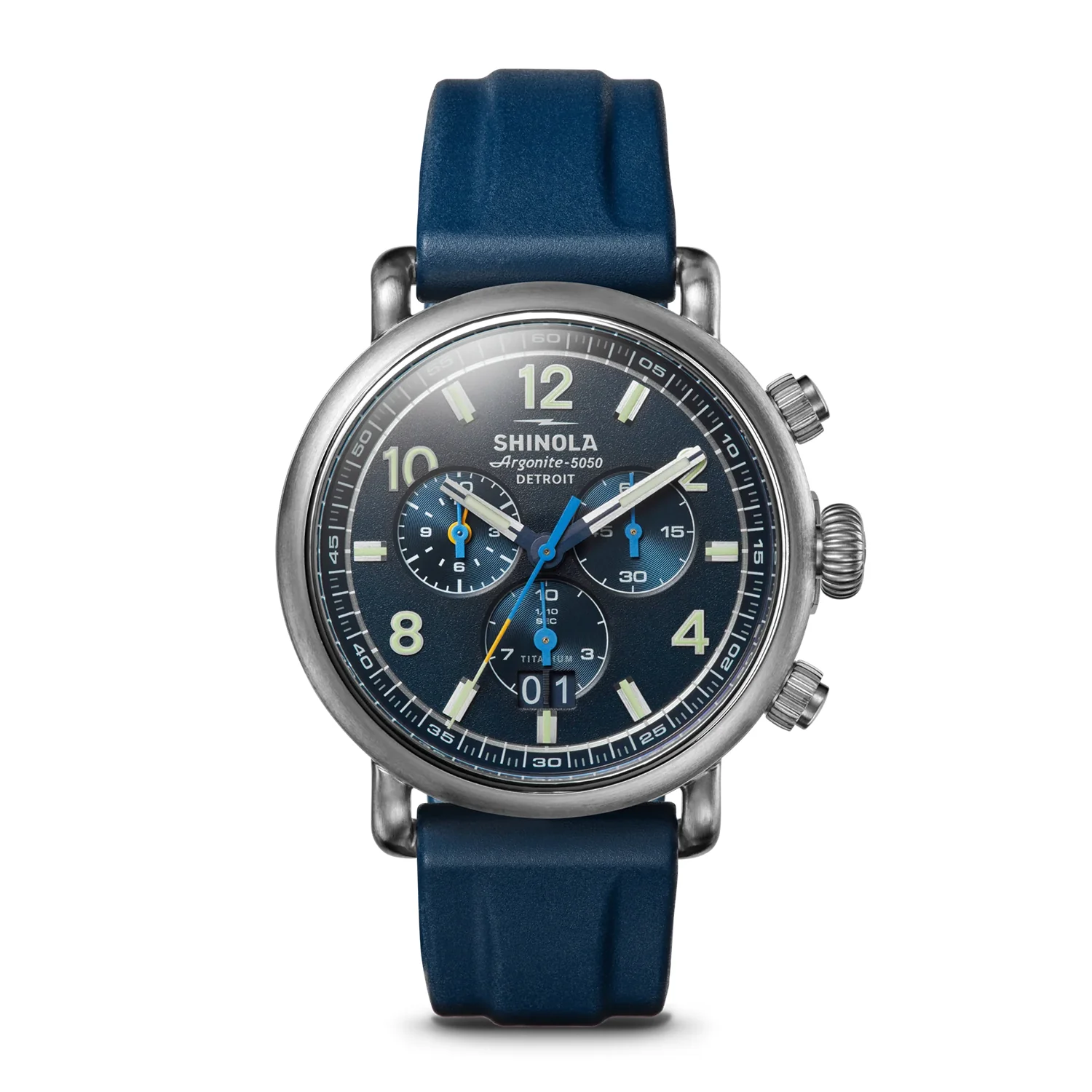 Shinola Runwell Chronograph West Wind Watch Gift Set with Additional Strap - 42mm - Image 7