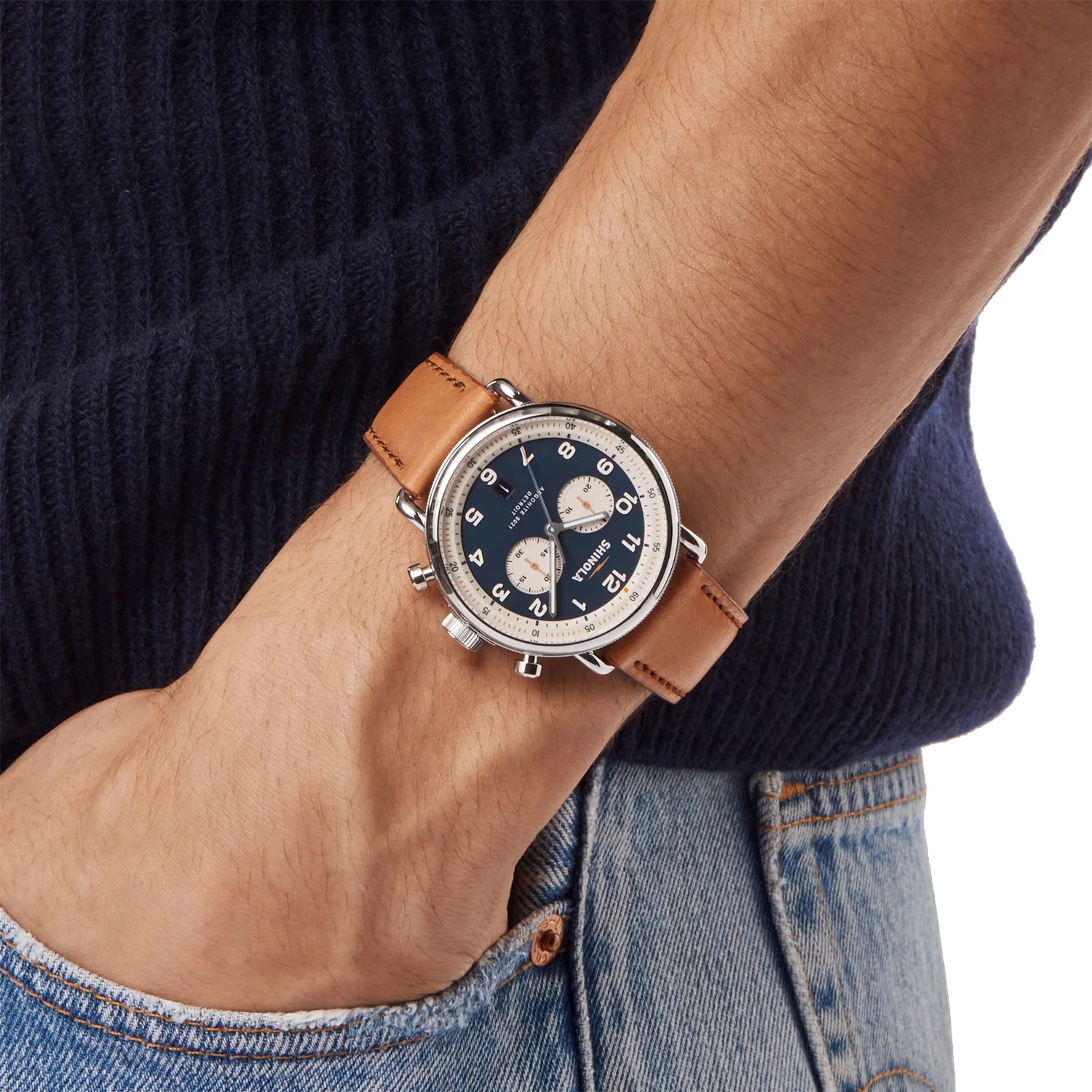 Shinola The Canfield Chrono Model C56 43MM Chronograph Watch - Image 5