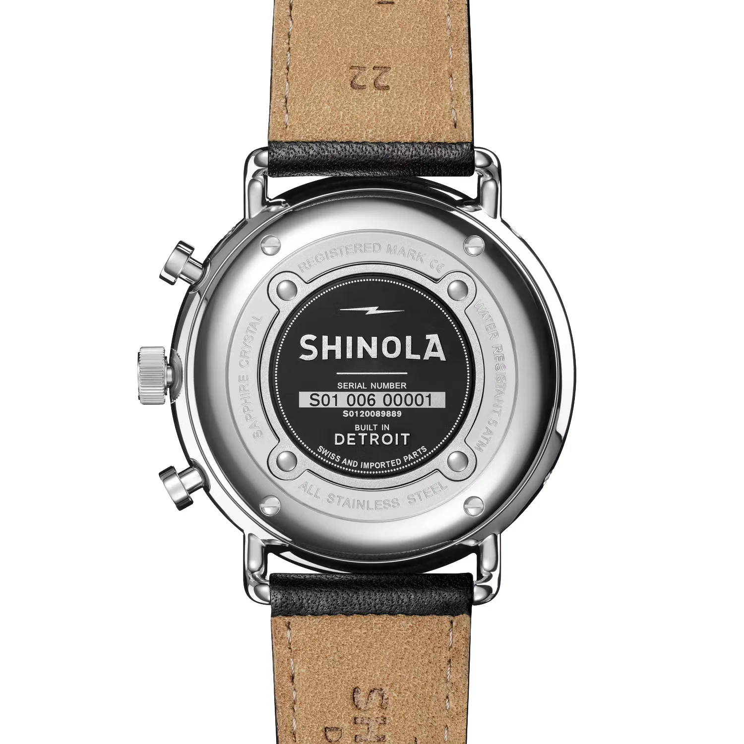 Shinola The Canfield Sport Chronograph 45MM Watch - Image 6