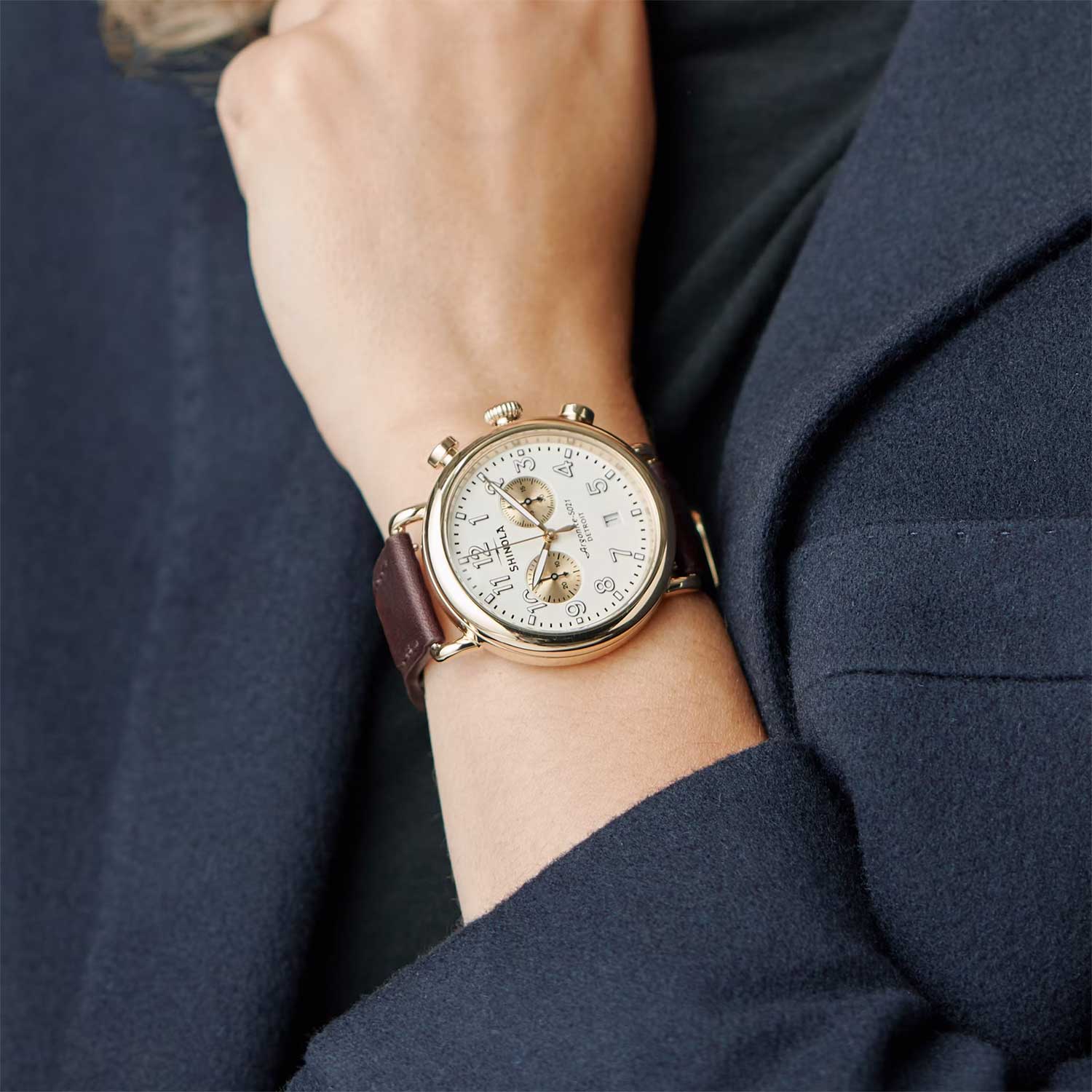 Shinola The Runwell Chrono 41MM Watch - Image 9