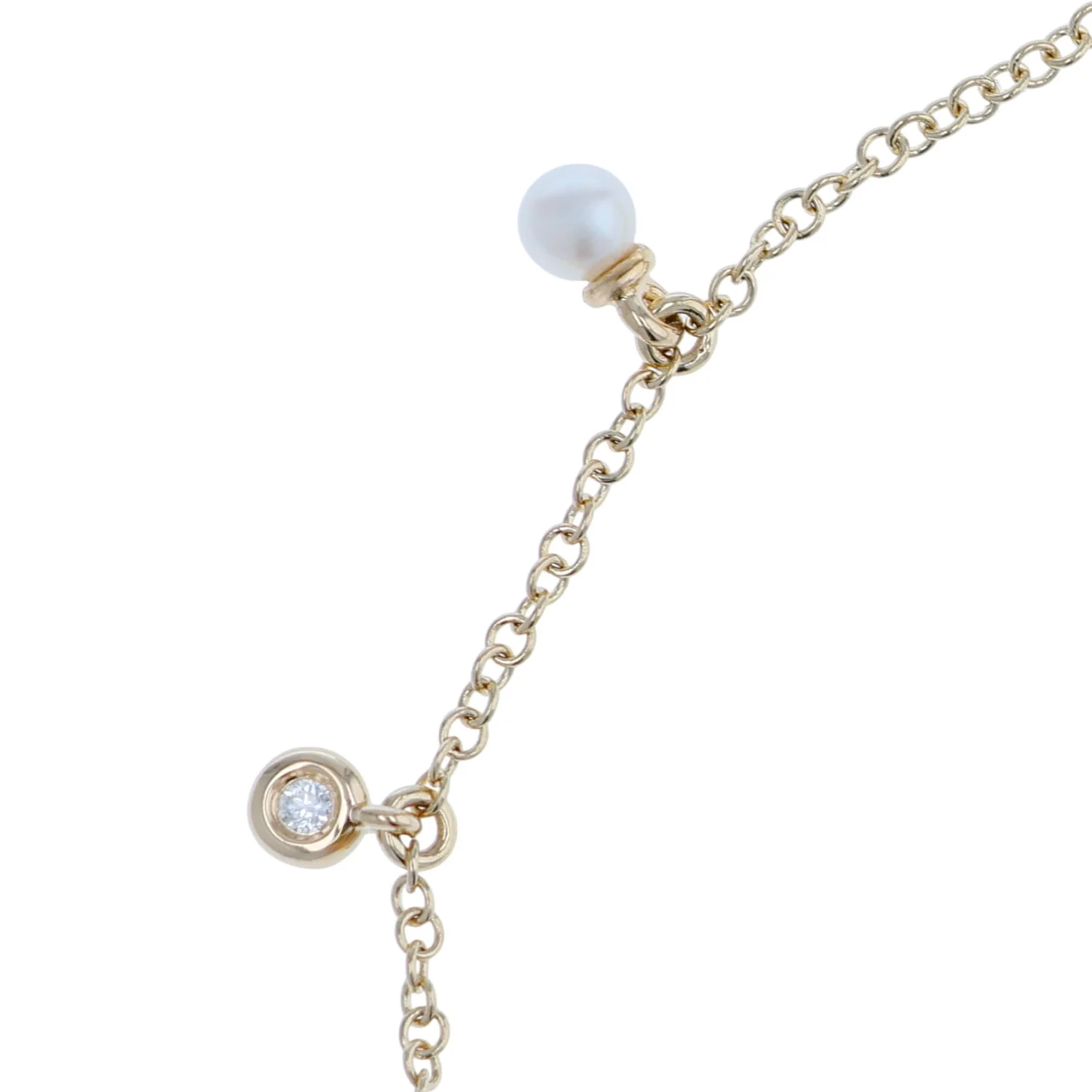 Shy Creation 14K Cultured Pearl and Diamond Bracelet - Image 2