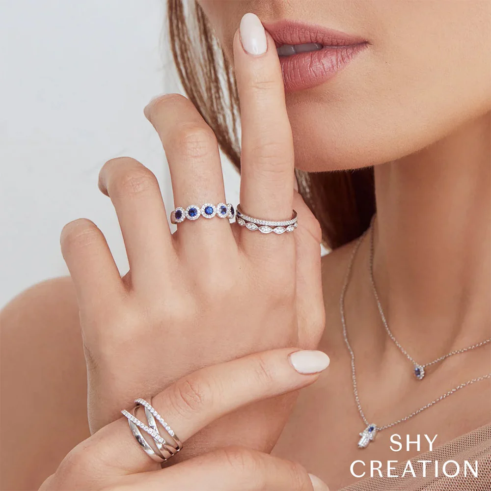 Shy Creation 14K Diamond Band - Image 2