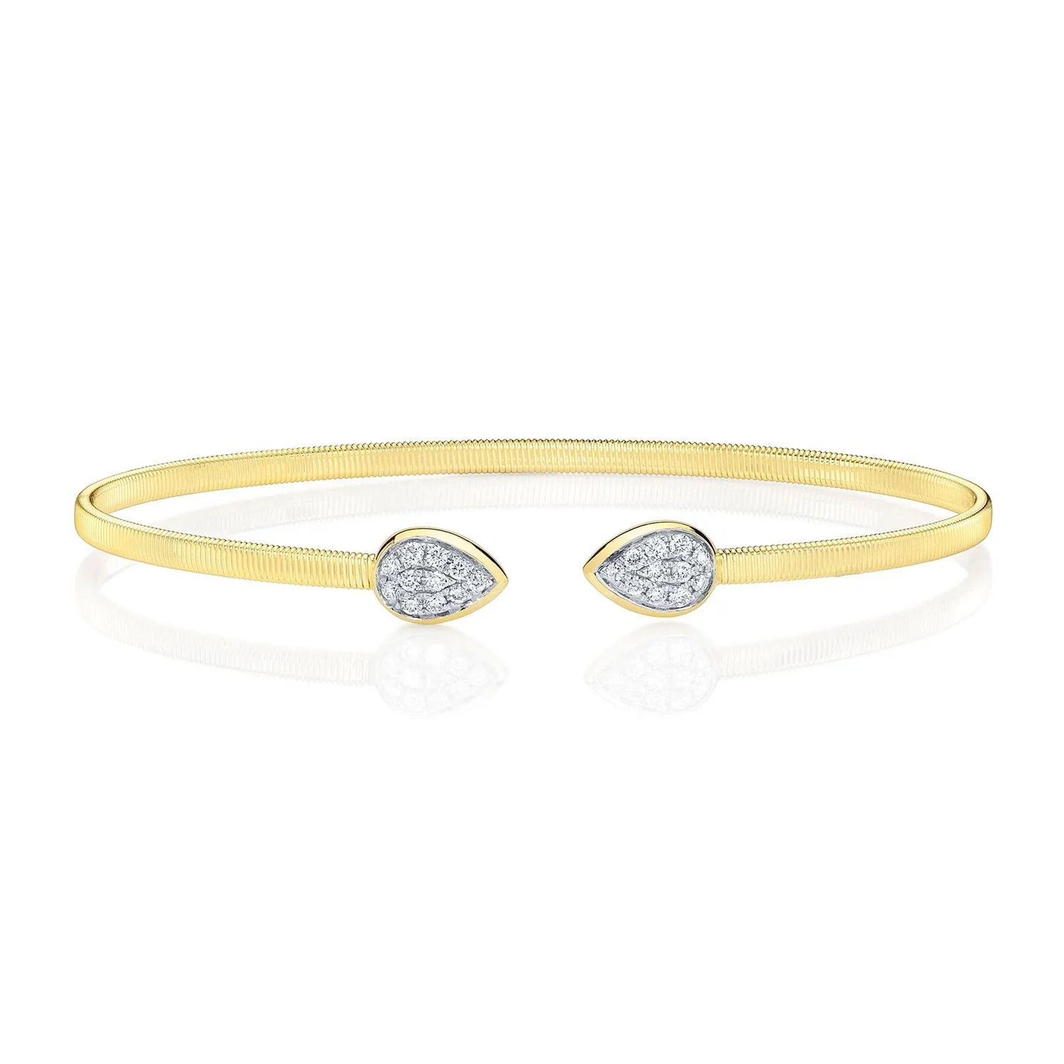 Shy Creation 14K Diamond Bangle