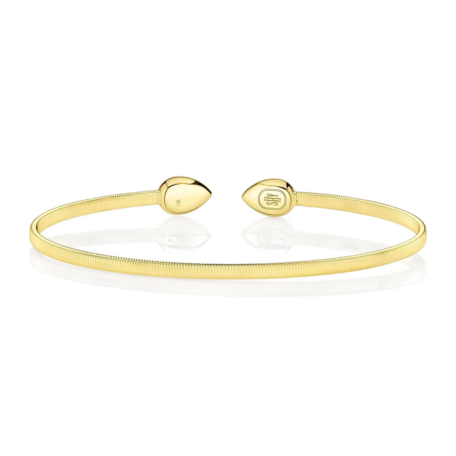 Shy Creation 14K Diamond Bangle - Image 2