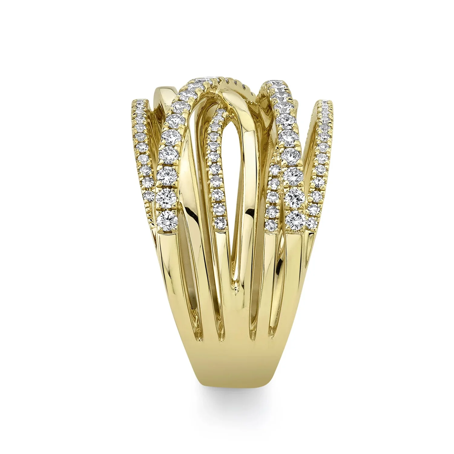 Shy Creation 14K Diamond Bridge Ring - Image 3
