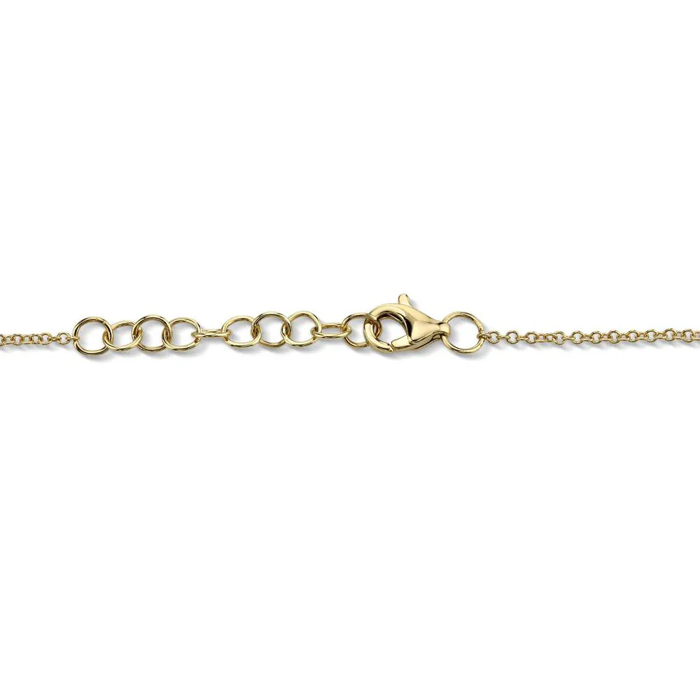 Shy Creation 14K Diamond Pave Heart Bracelet - Image 3