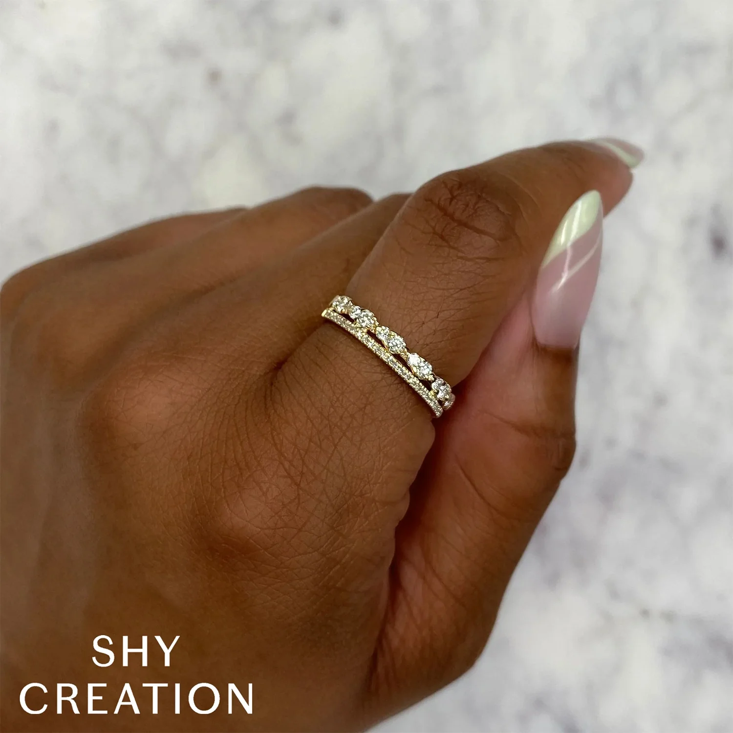 Shy Creation 14K Diamond Ring - Image 2