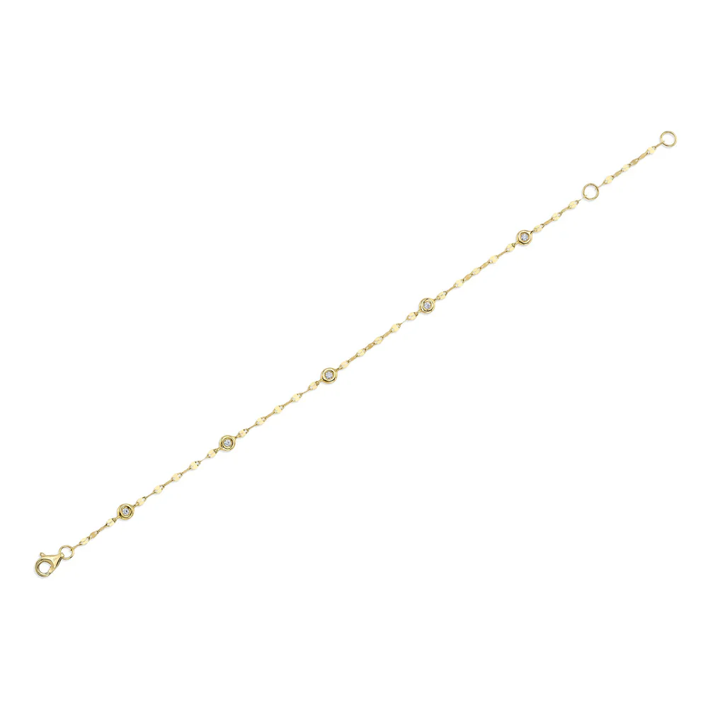 Shy Creation 14K Diamonds by the Yard Bracelet - Image 2