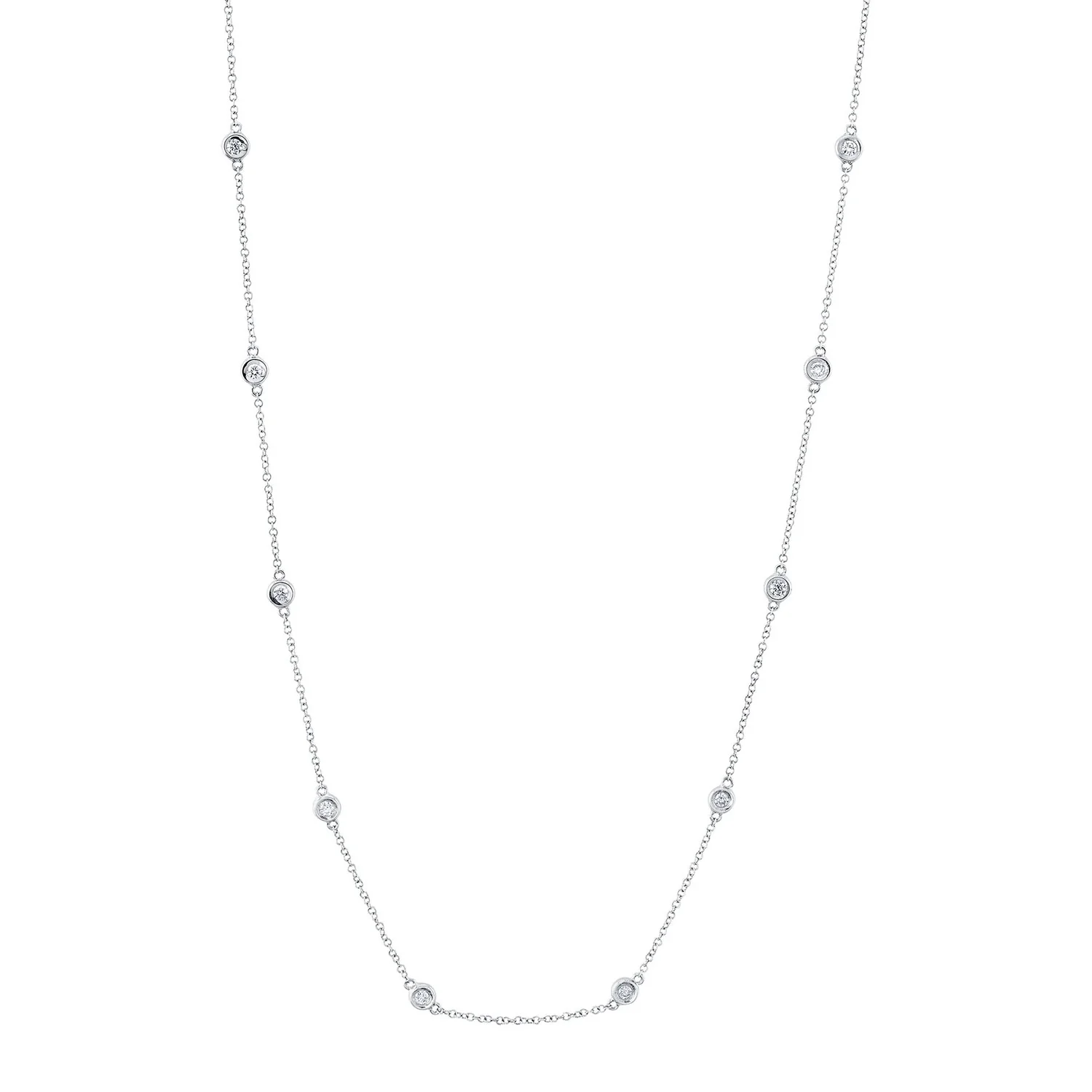 Shy Creation 14K Diamonds by the Yard Necklace - 0.28ctw