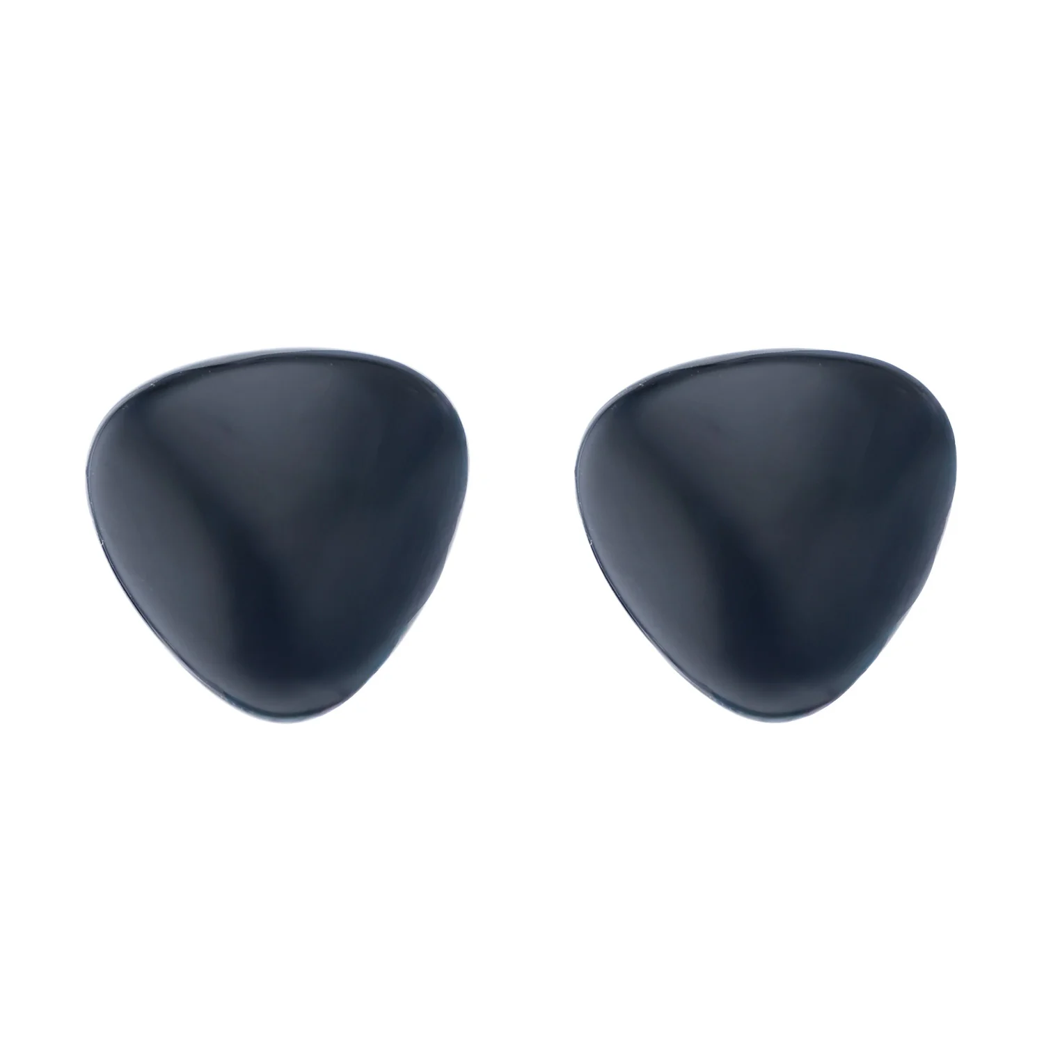 SOHO Sterling Silver Black Enamel Triangle Earrings