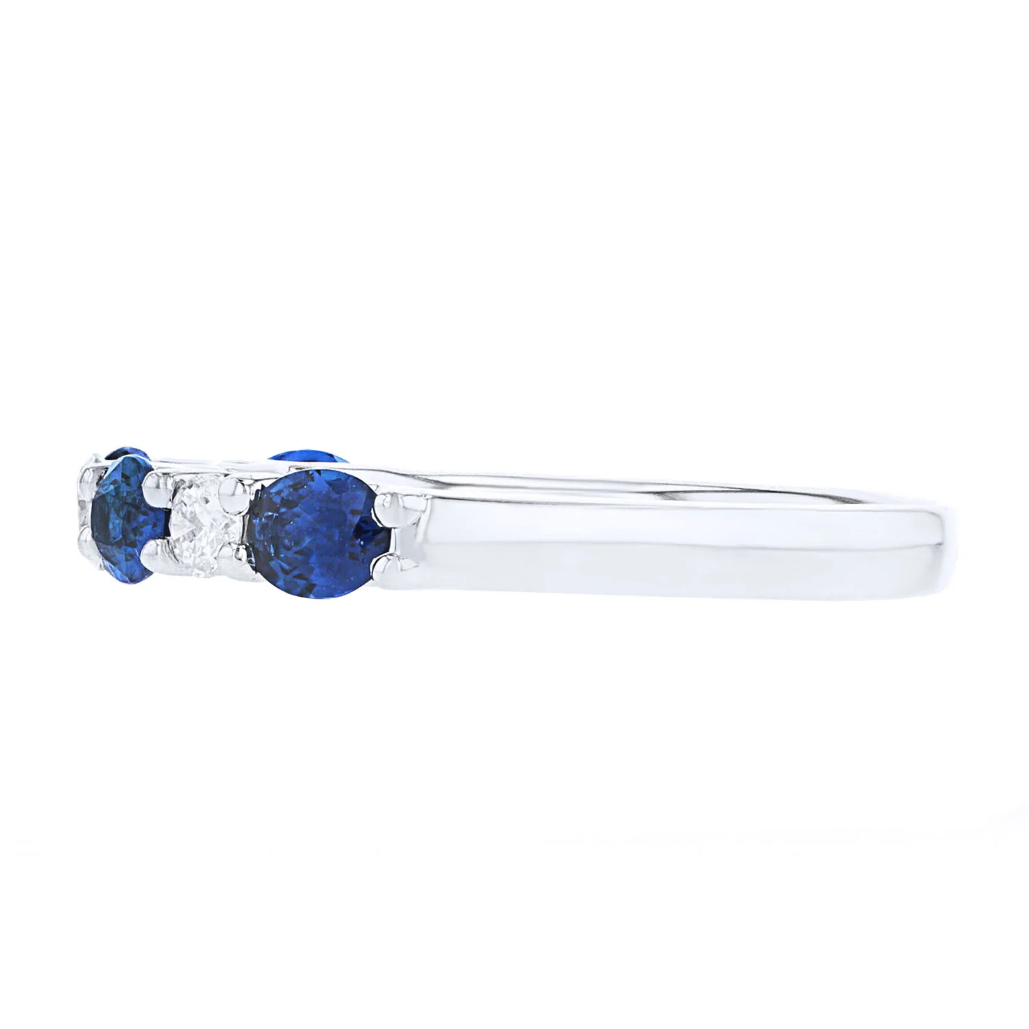Spark Creations 18K Blue Sapphire and Diamond Ring - Image 2