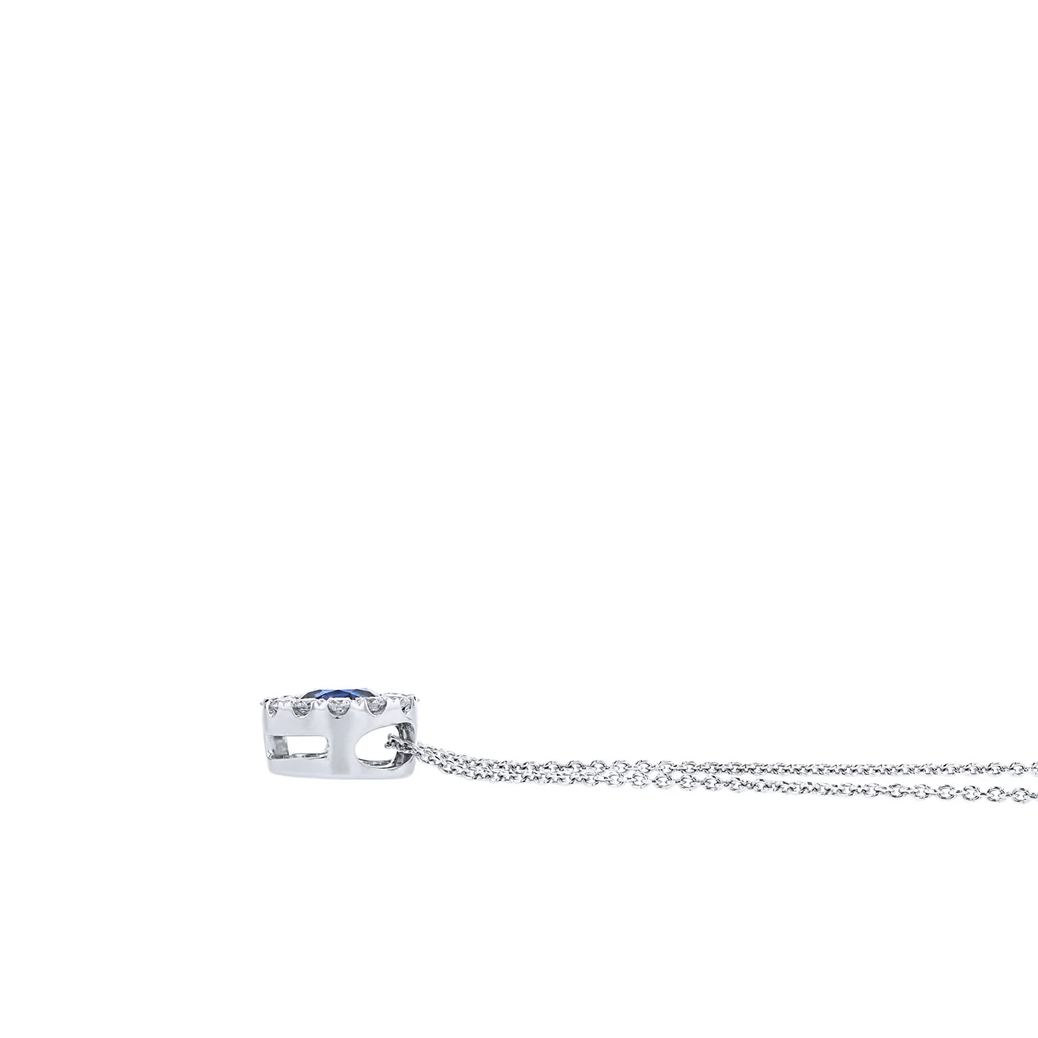 Spark Creations Sapphire and Diamond Pendant - Image 2