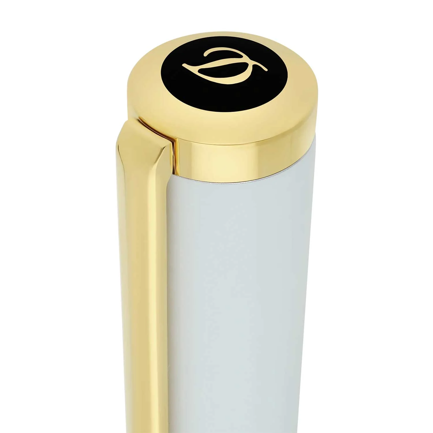 ST Dupont Liberte White Lacquer and Gold Ballpoint - Image 4