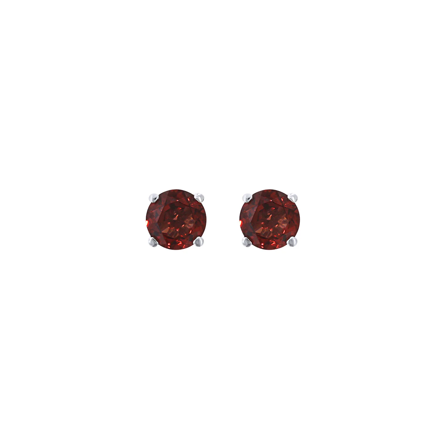 14K 0.64 CTW Garnet Solitaire Stud Earrings