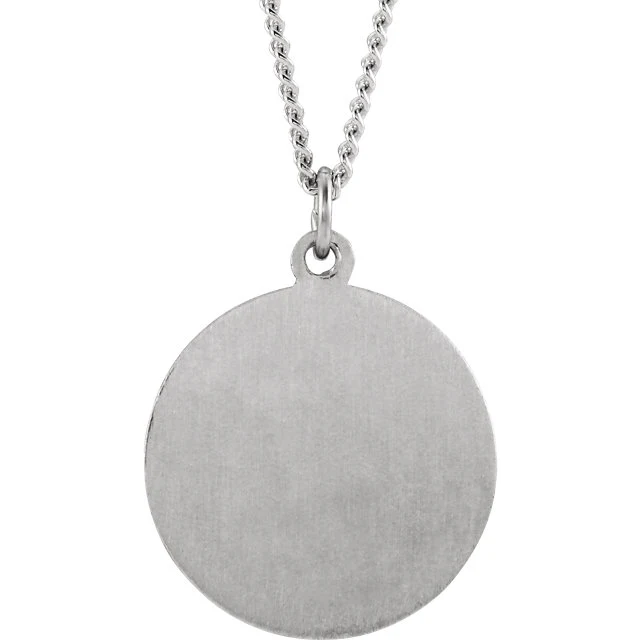 Sterling Silver Confirmation Medal Pendant - Image 3