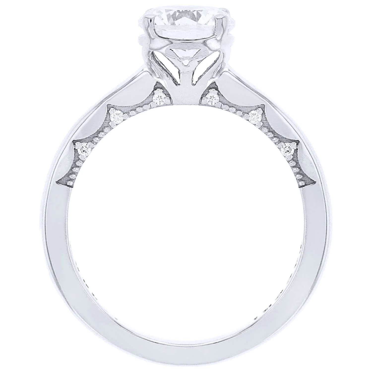 TACORI 14K Coastal Crescent Round Solitaire  Engagement Ring - Image 3
