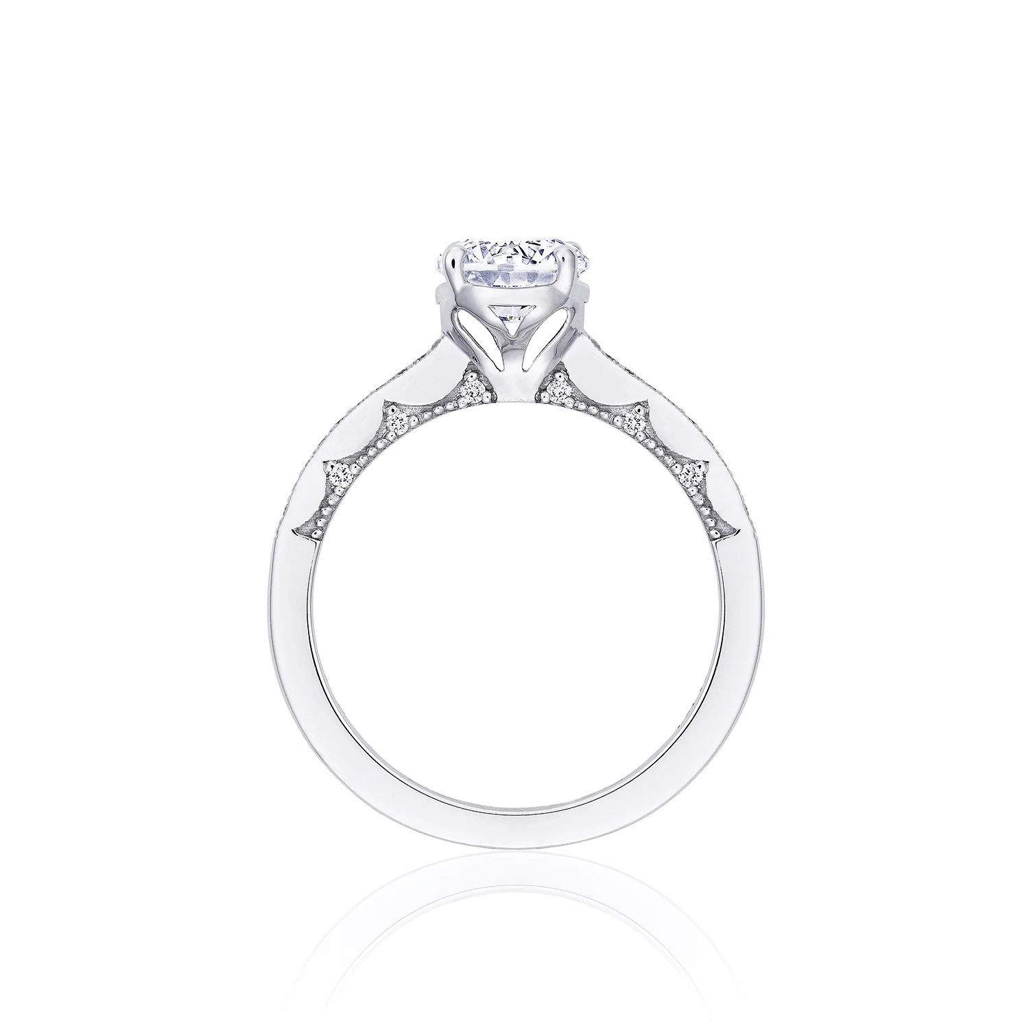 TACORI 14K Coastal Crescent Channel-Set Engagement Ring - Image 3