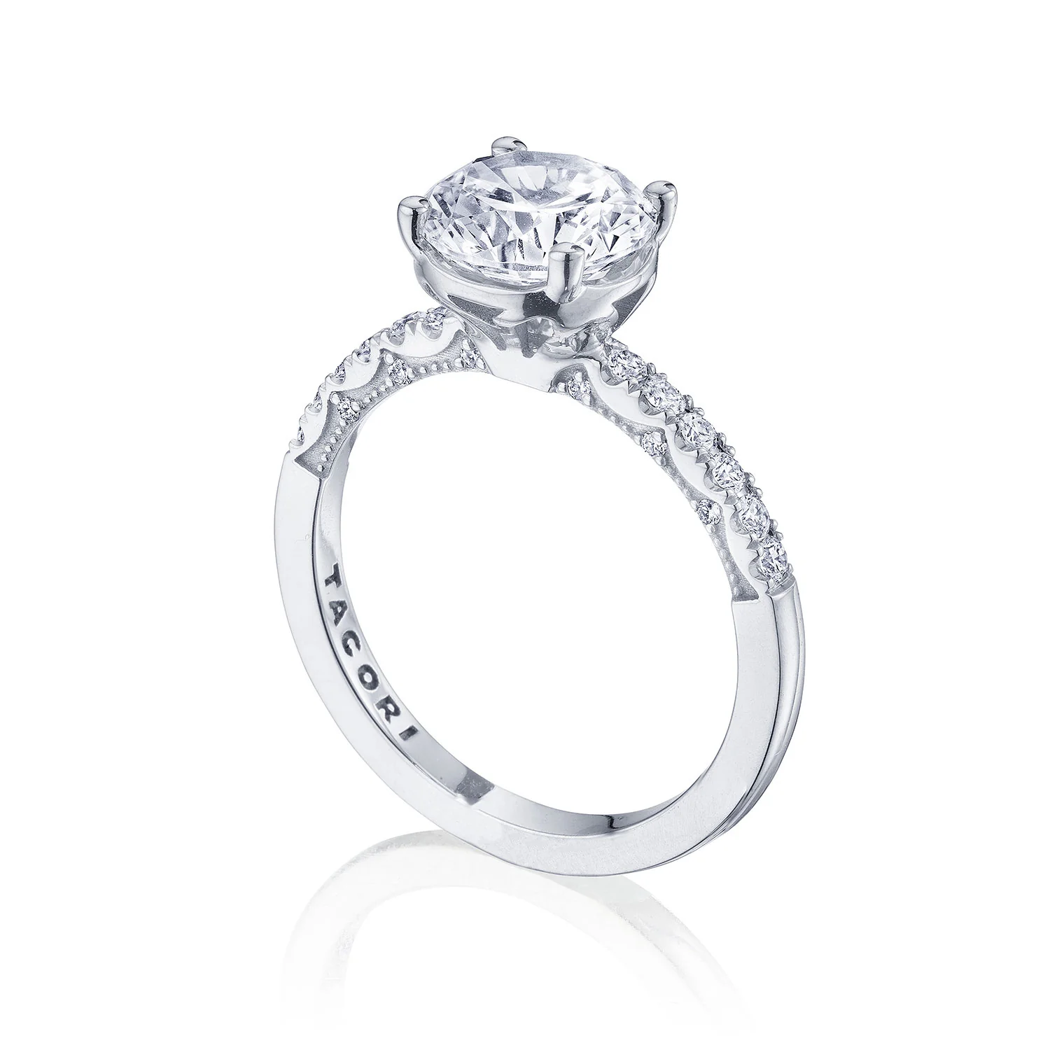 TACORI 14K Coastal Crescent Diamond Engagement Ring - Image 2