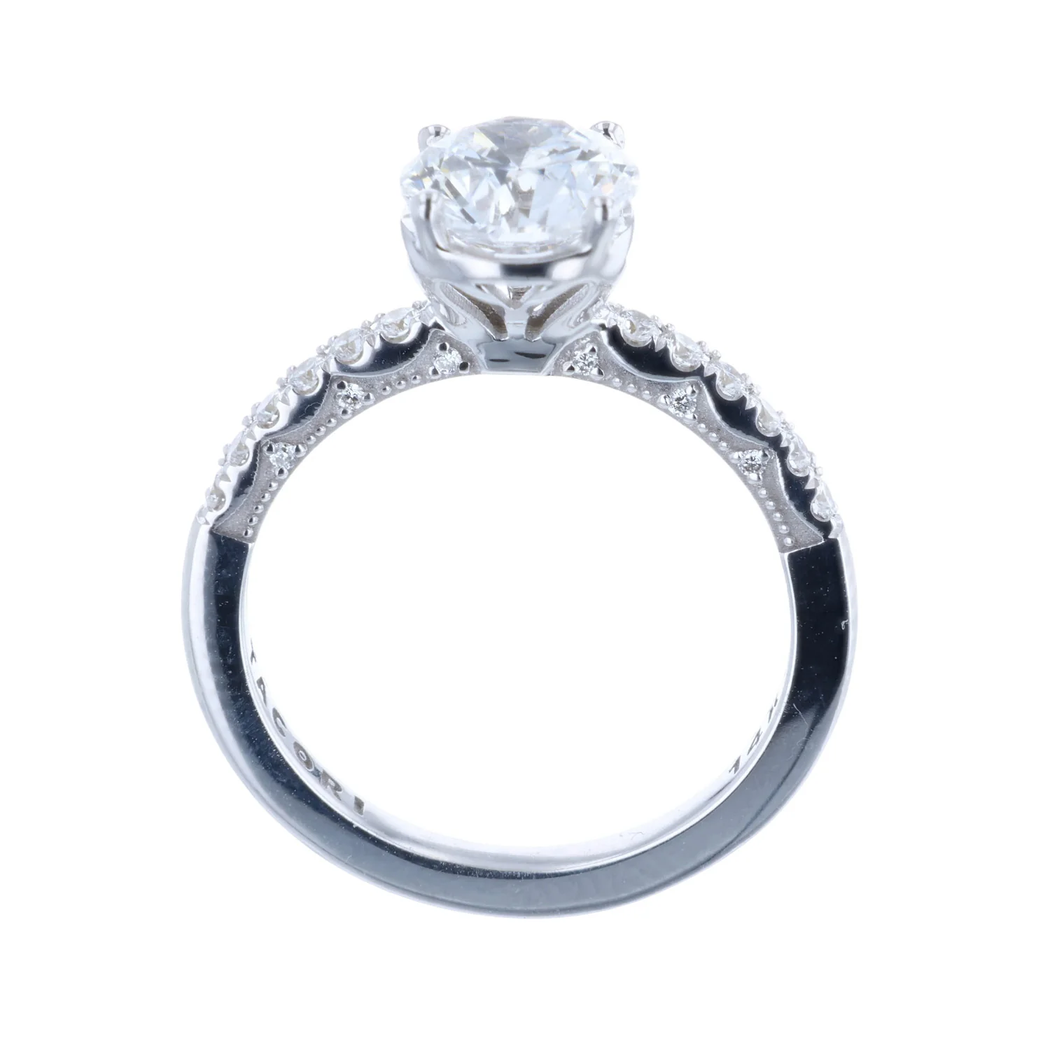 TACORI 14K Coastal Crescent Lab Grown Diamond Engagement Ring - Image 4