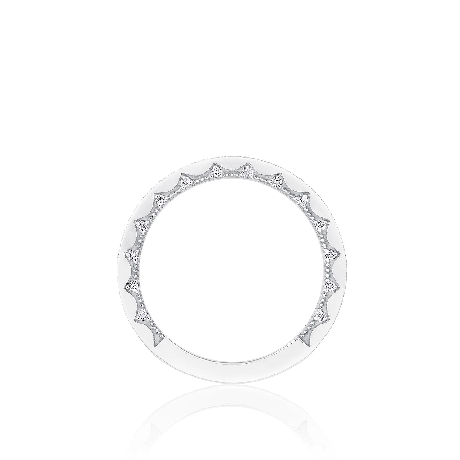 TACORI 14K Coastal Crescent Diamond Wedding Band - Image 3