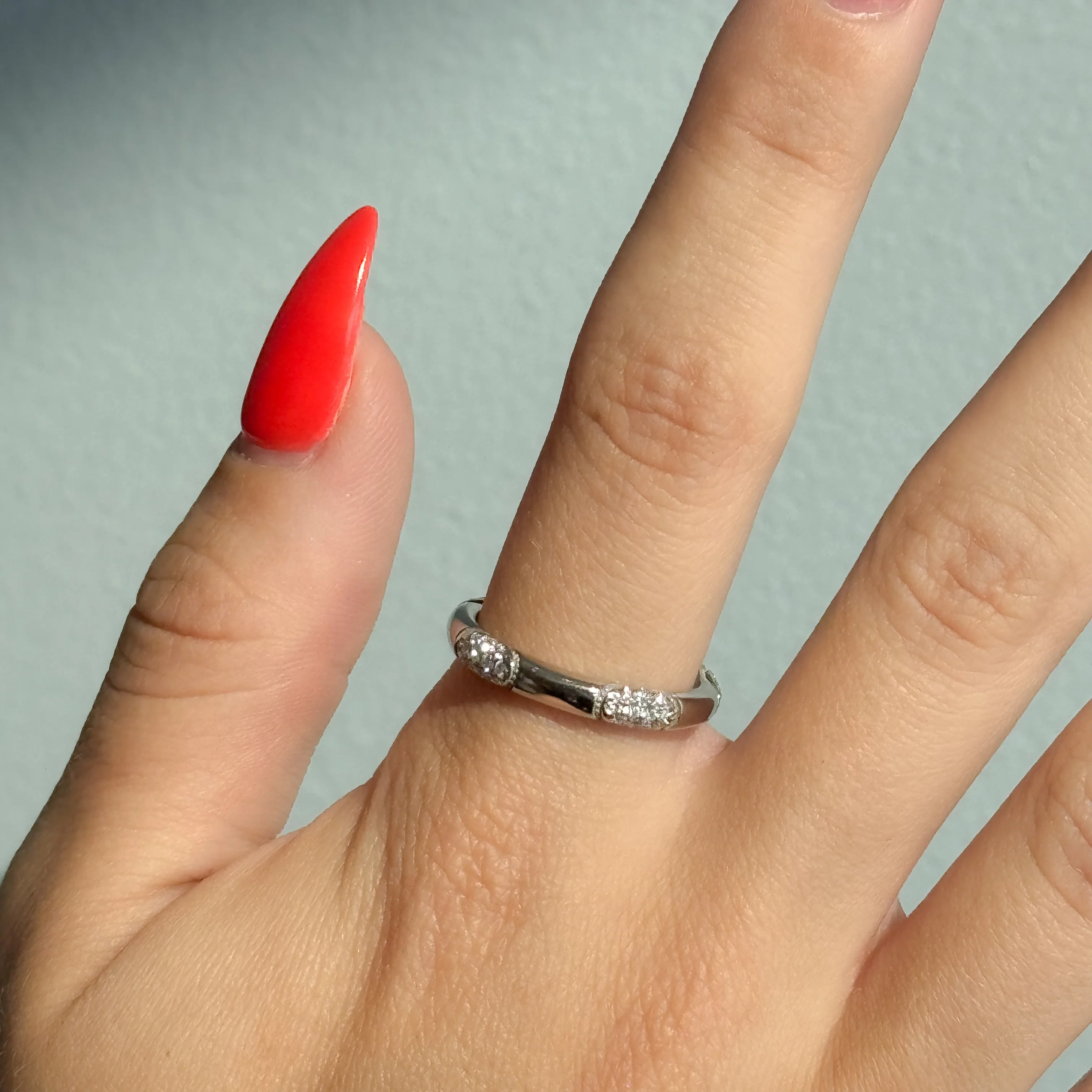 TACORI 18K Crescent Eclipse 360° Foundation Diamond Ring - Image 2