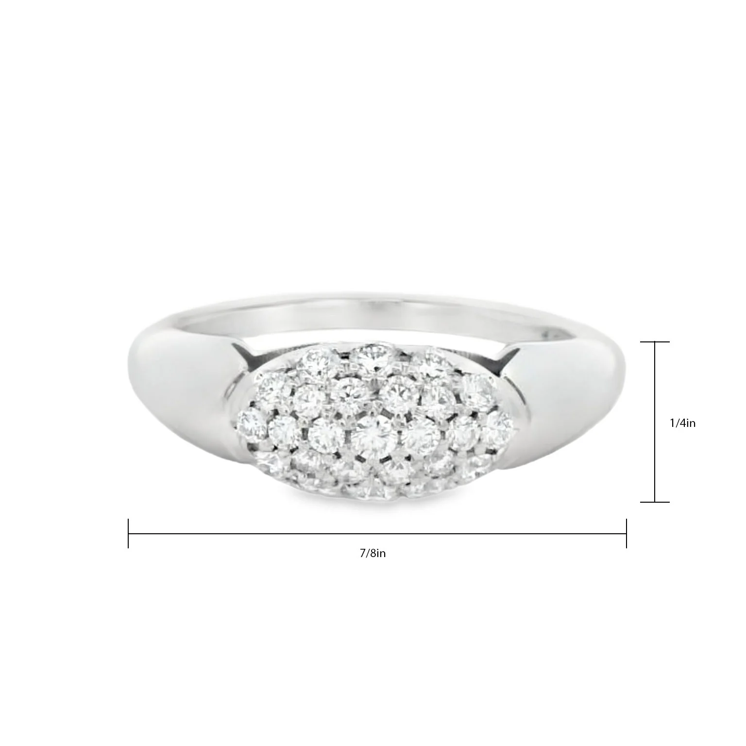 TACORI 18K Crescent Eclipse Dome Diamond Ring - Image 2